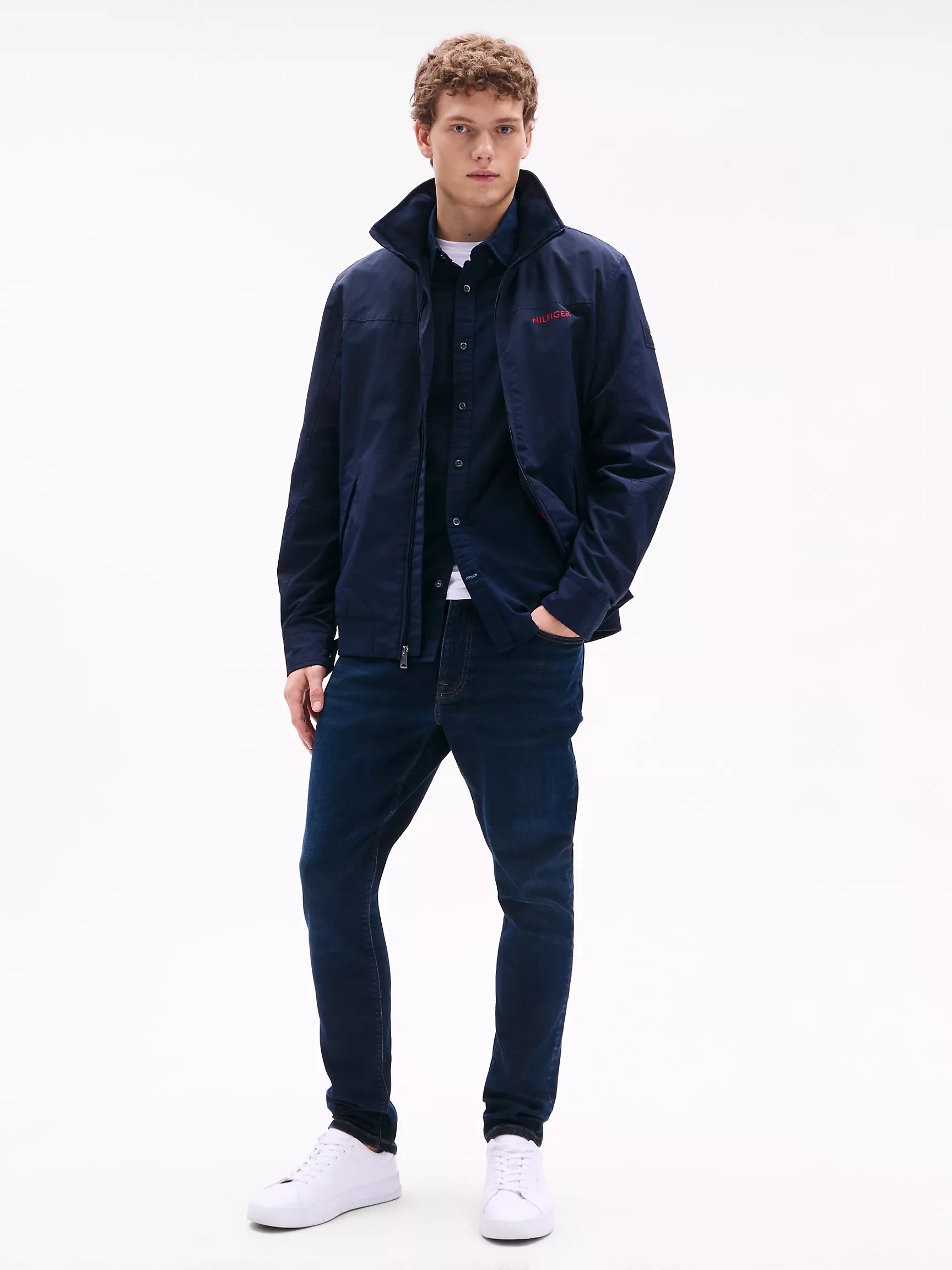 Мужская рубашка Tommy Hilfiger, Приталенная рубашка из оксфорда