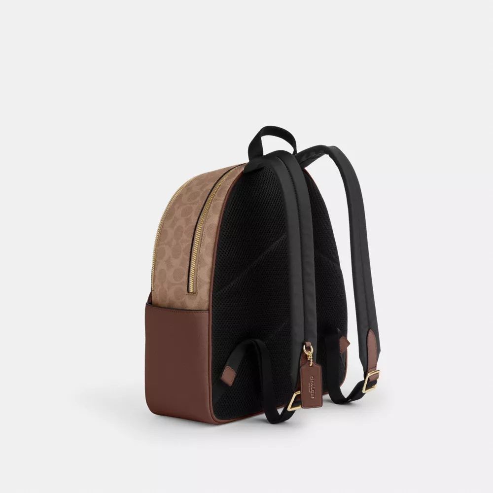 Рюкзак COACH Court Backpack In Signature Canvas