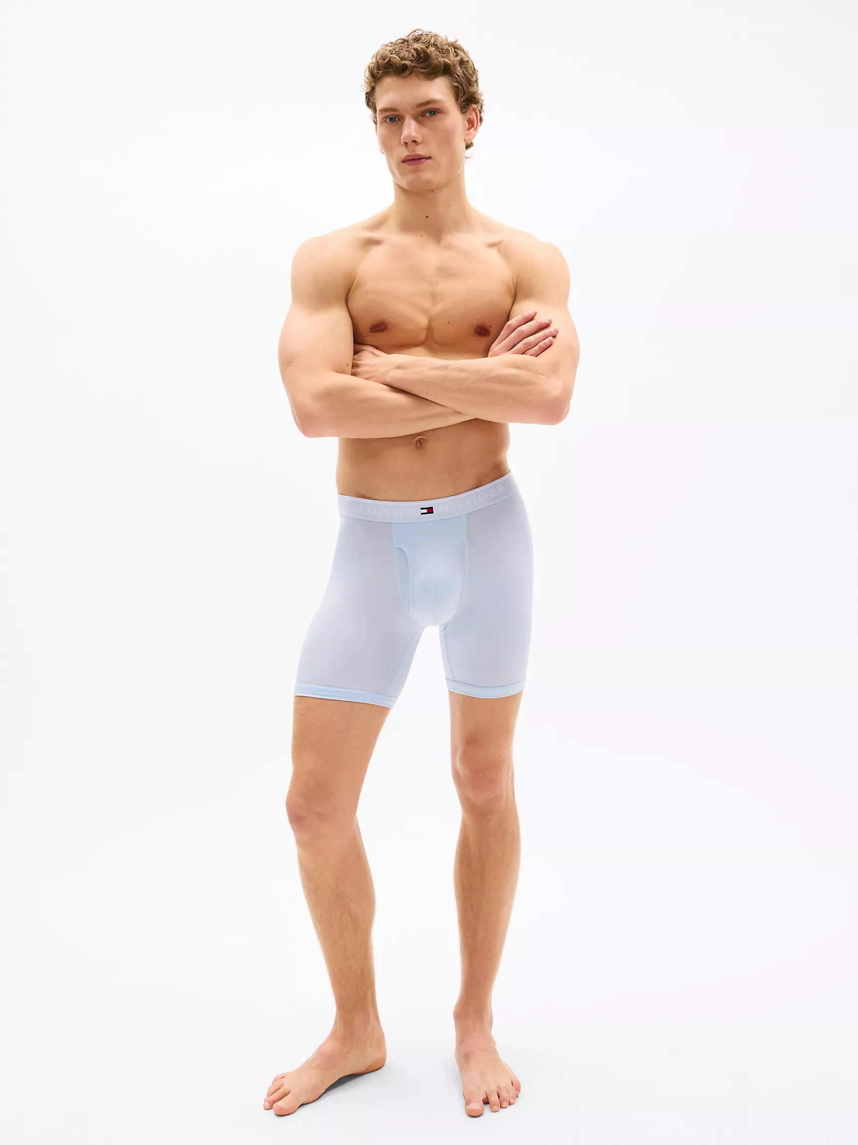 Мужское нижнее белье Tommy Hilfiger, Микрофибровые боксеры-брифы TH (набор 3 шт.)