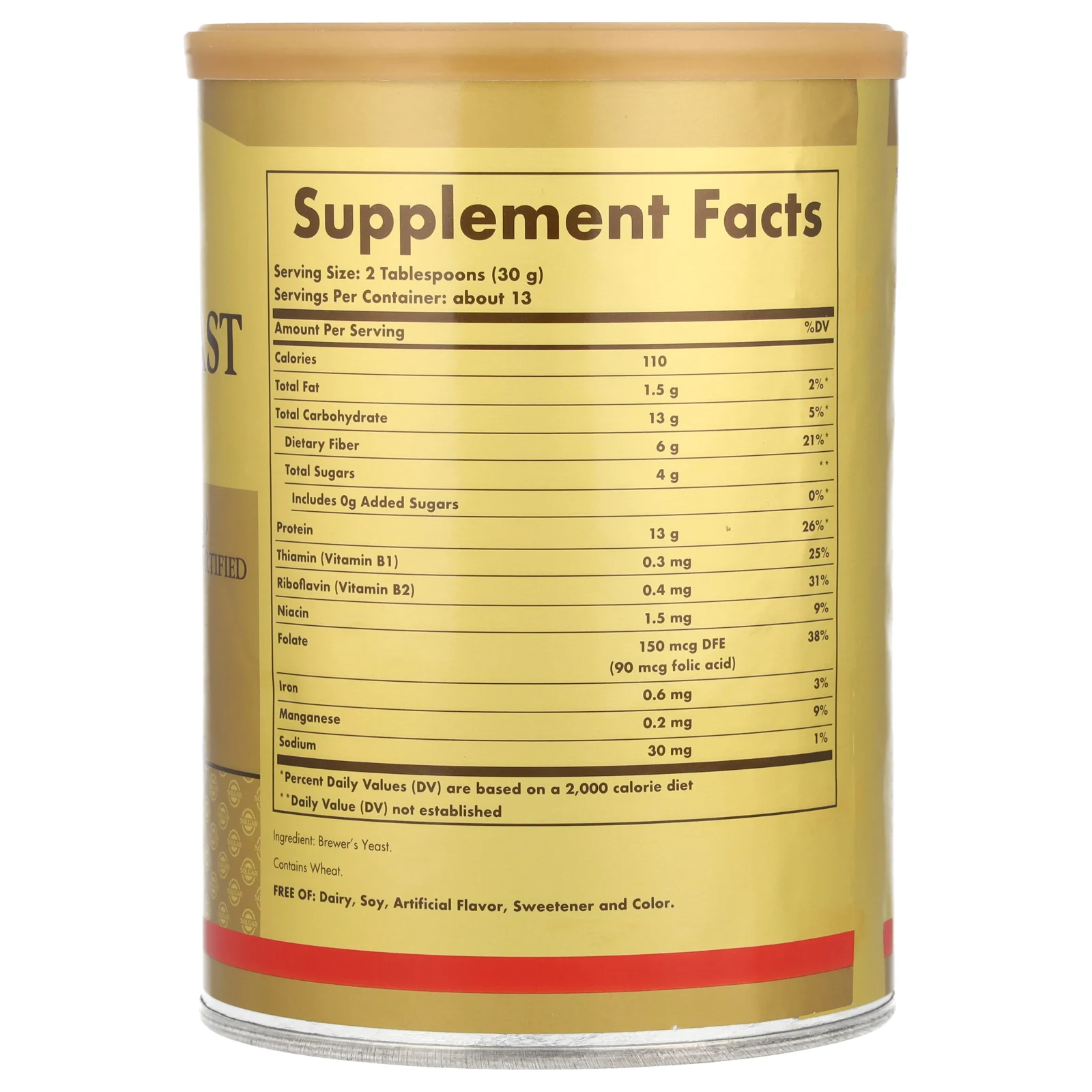 Solgar, дрожжи пивные в виде порошка, 400 г (14 унций)