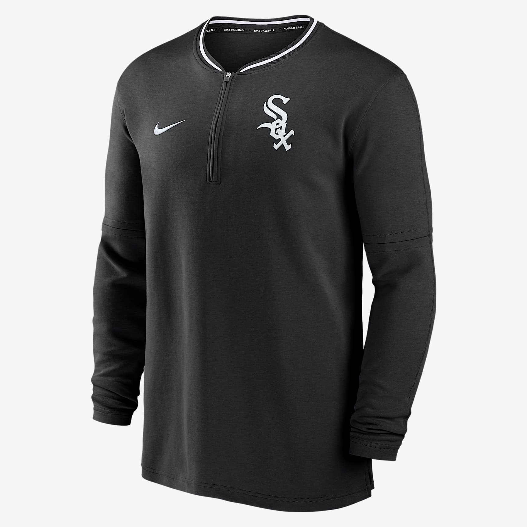 Chicago White Sox Authentic Collection Men's Nike Dri-FIT MLB 1/2-Zip Long-Sleeve Top