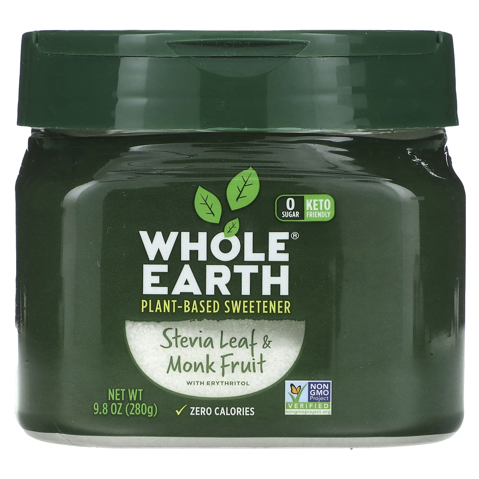 Whole Earth, Листья стевии и плоды монаха, 280 г (9,8 унции)