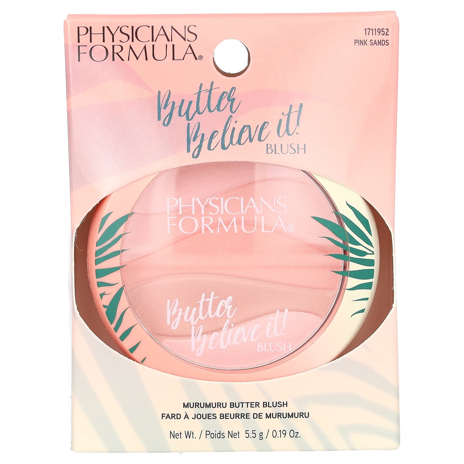 Physicians Formula, Believe It, румяна, оттенок 1711952 розовые пески, 5,5 г (0,19 унции)