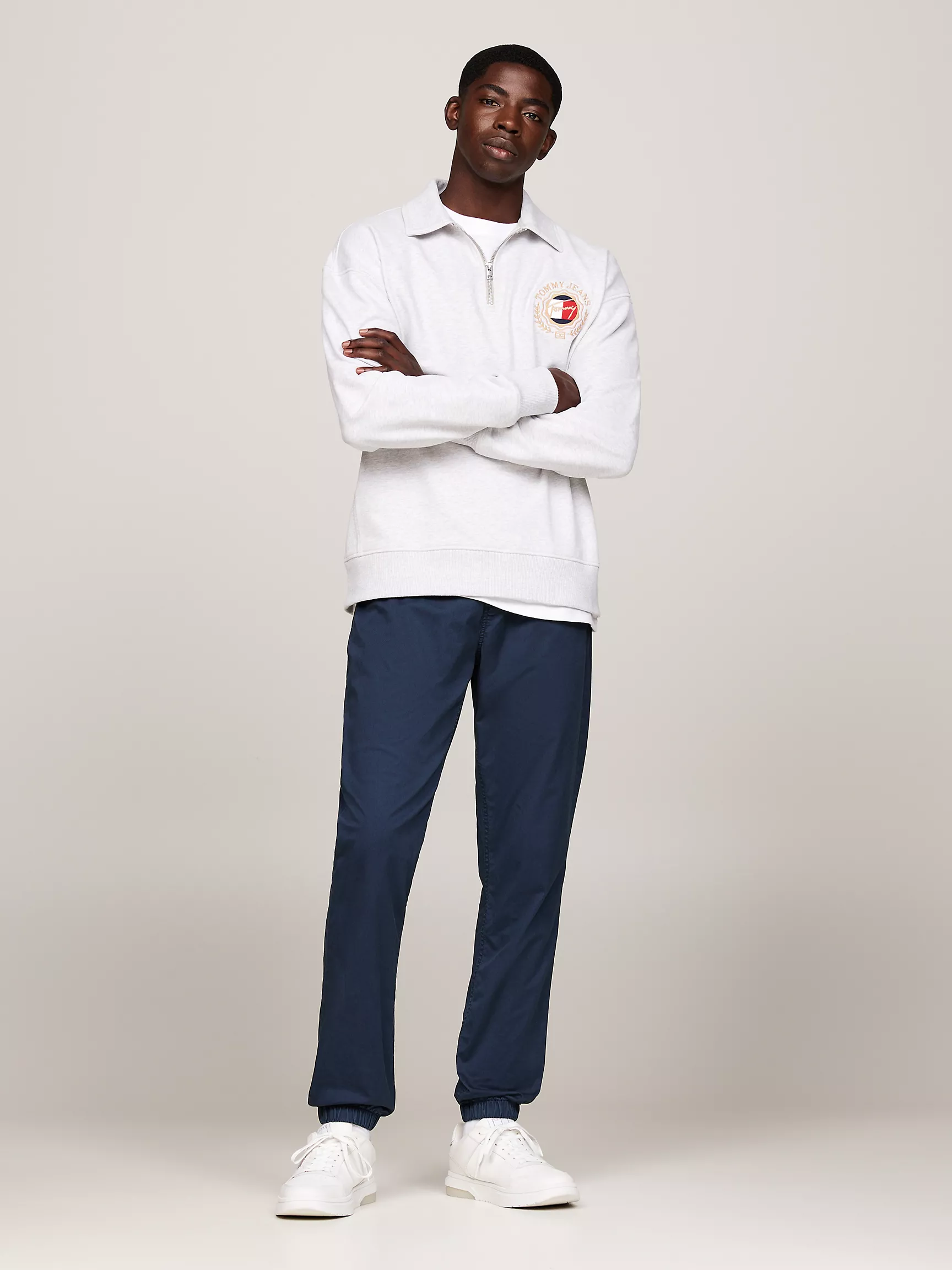 Мужские брюки Tommy Hilfiger, Приталенные джоггеры из хлопкового твила TJ