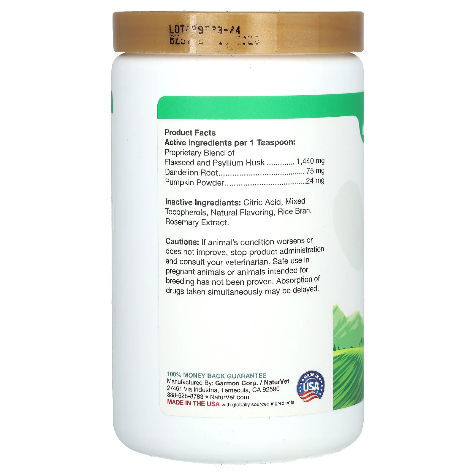 NaturVet, No Scoot, поддержка анальной железы, тыква, для собак, 155 г (5,4 унции)