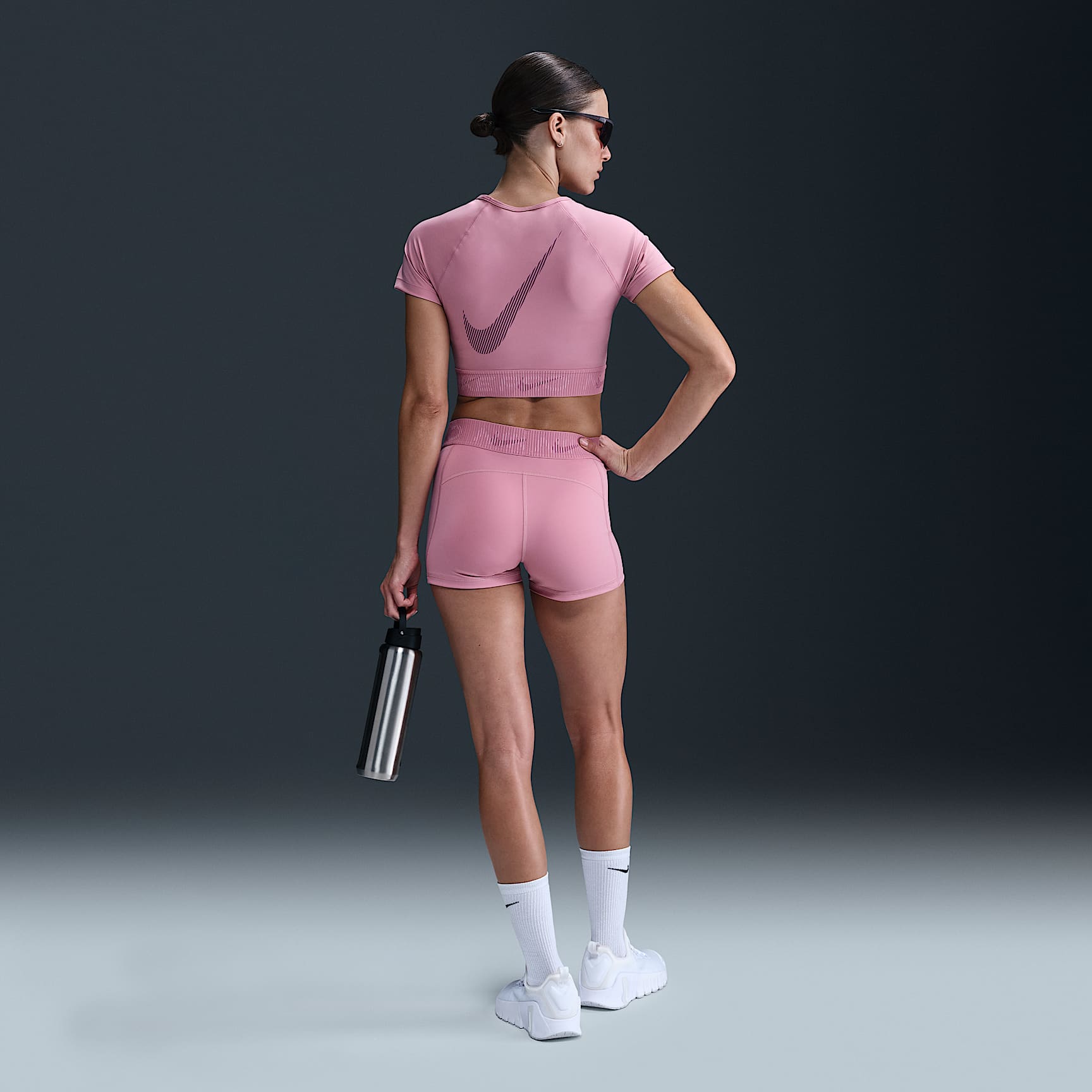 Nike Pro Women's Mid-Rise 3" Graphic Biker Shorts