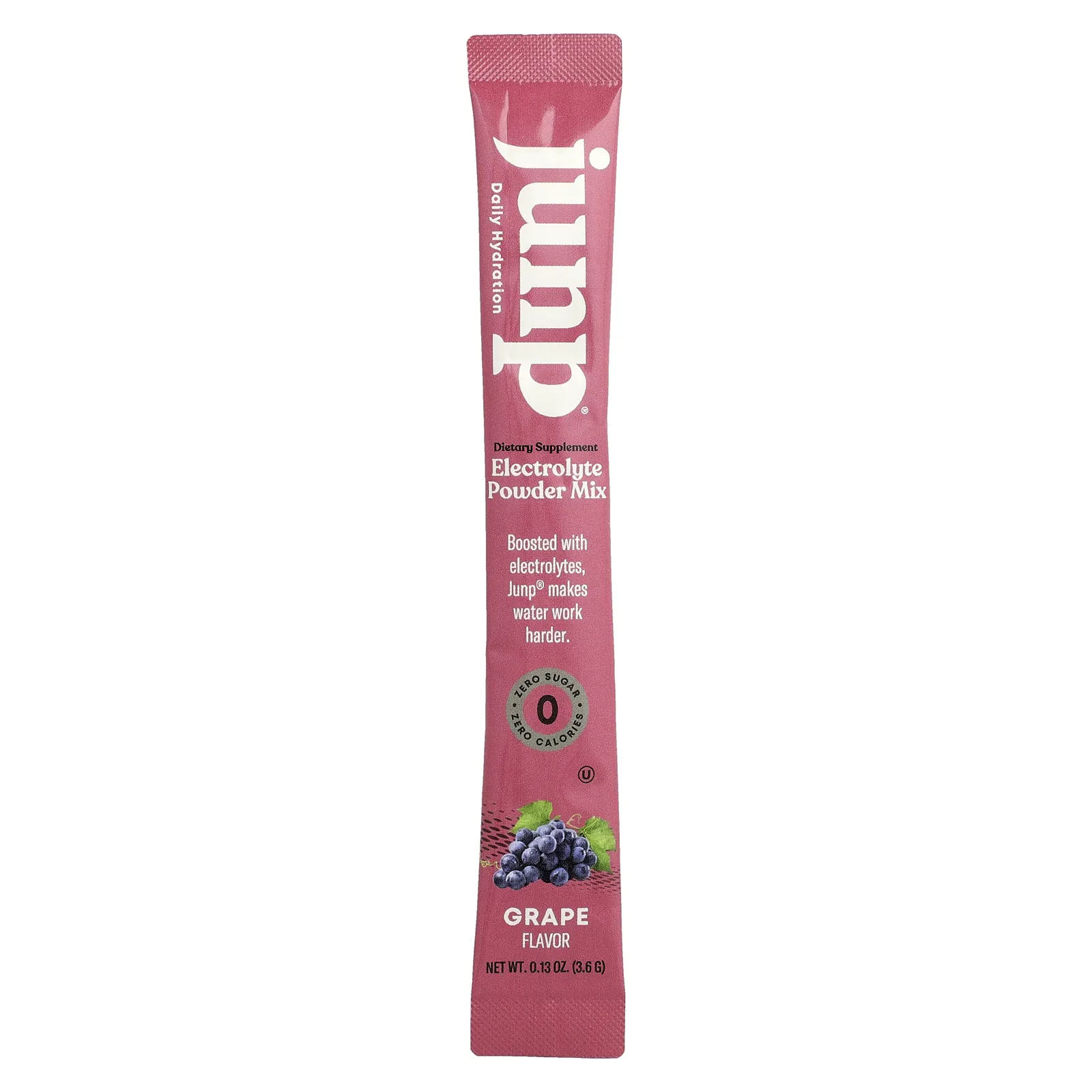 JUNP Hydration, электролитная порошковая смесь, со вкусом винограда, 20 пакетиков по 3,6 г (0,13 унции)
