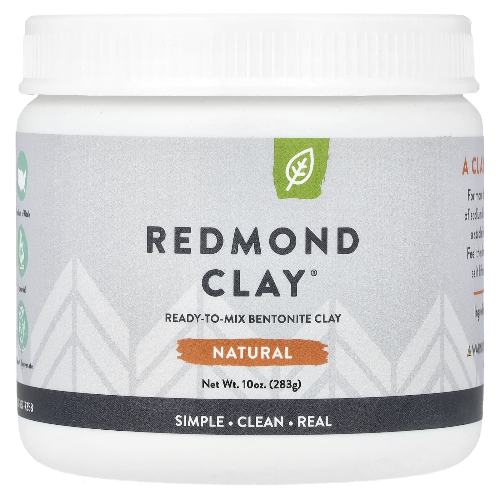 Redmond Trading Company, Бентонитовая глина, 284 г (10 унций)