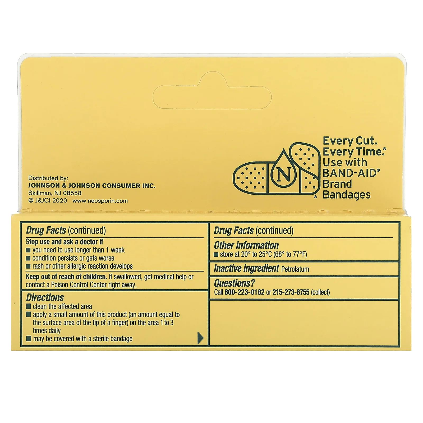 Neosporin, Simply, мазь с антибиотиками для оказания первой помощи, 14,2 г (0,5 унции)