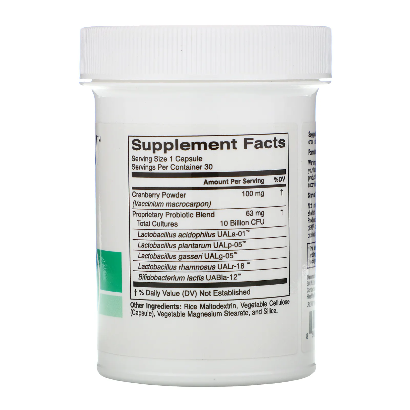 HealthyBiom, пробиотики с клюквой для женщин, 10 млрд КОЕ, 30 растительных капсул