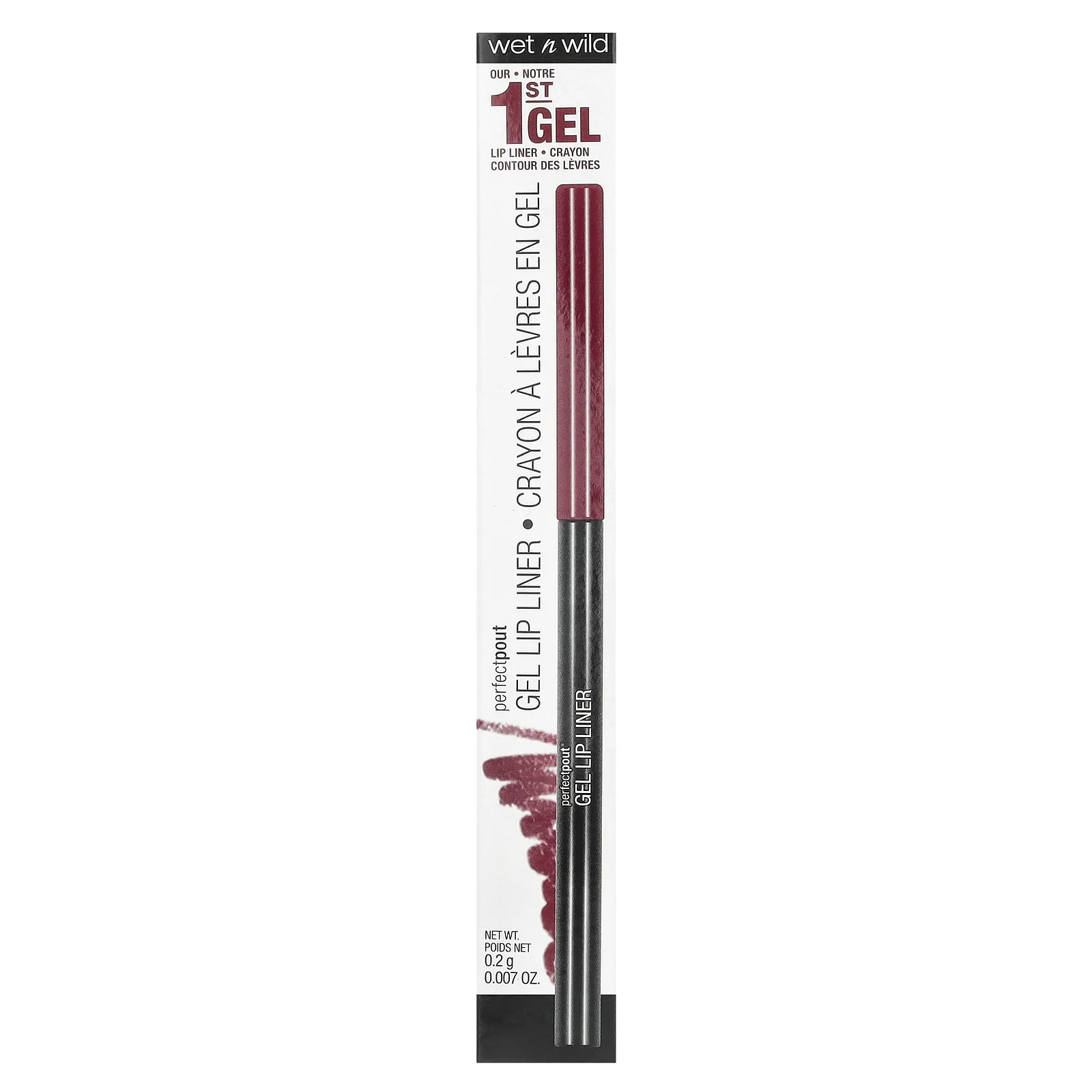 wet n wild, PerfectPout, гель-подводка для губ, бордовый, 0,2 г (0,007 унции)