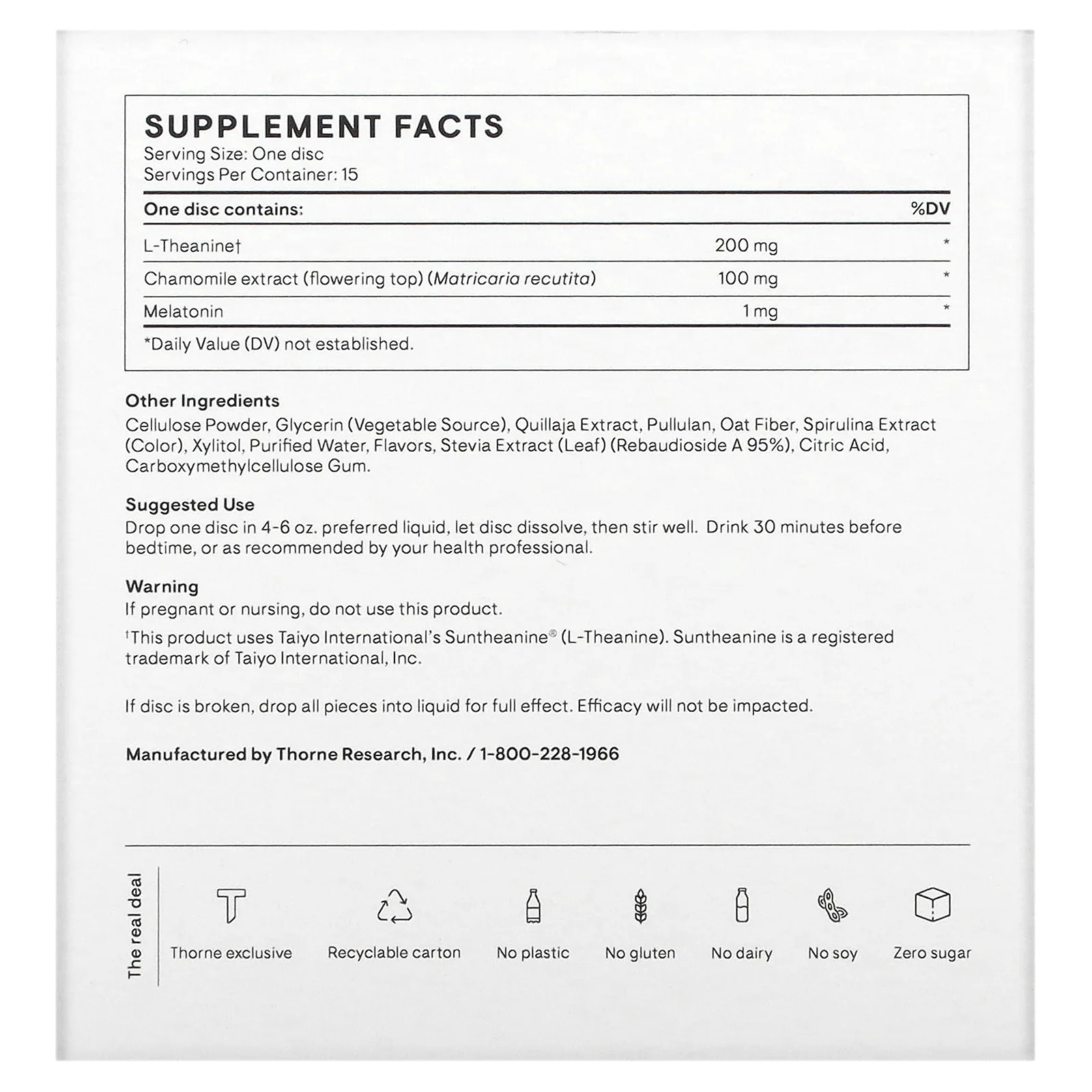 Thorne, Effusio, Sleep+, дикая голубика, 15 растворимых дисков с питательными веществами