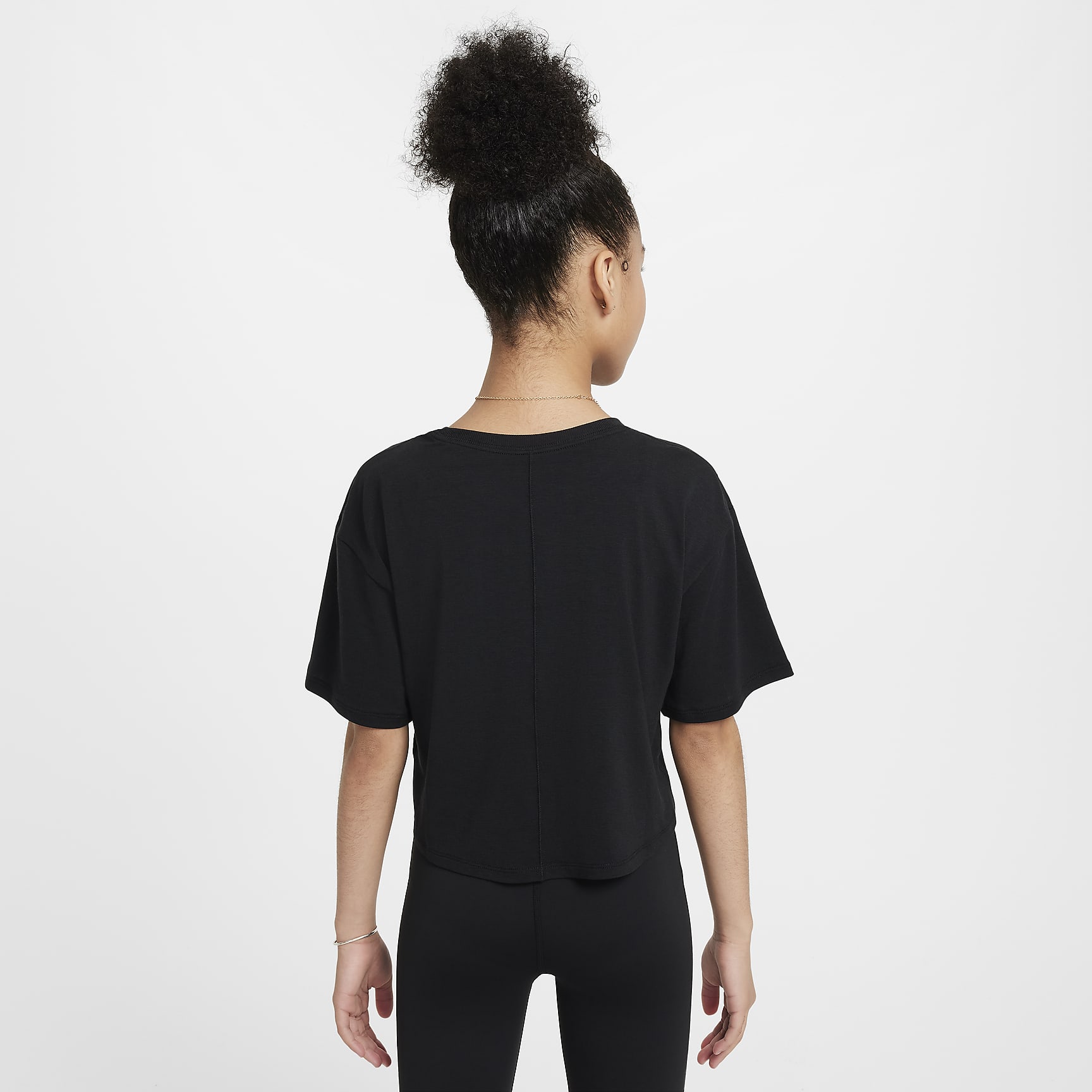 Nike One Relaxed Big Kids' (Girls') Dri-FIT Short-Sleeve Top