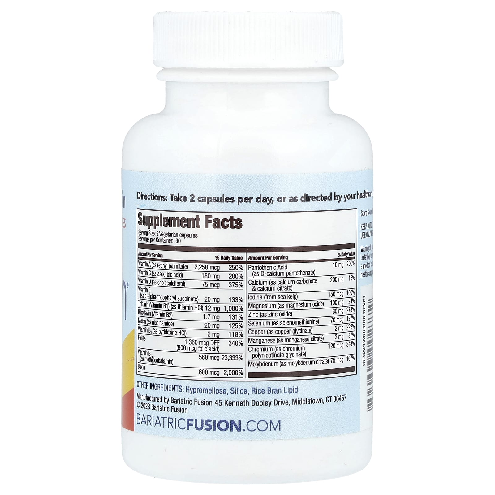 Bariatric Fusion, мультивитамины, 60 капсул