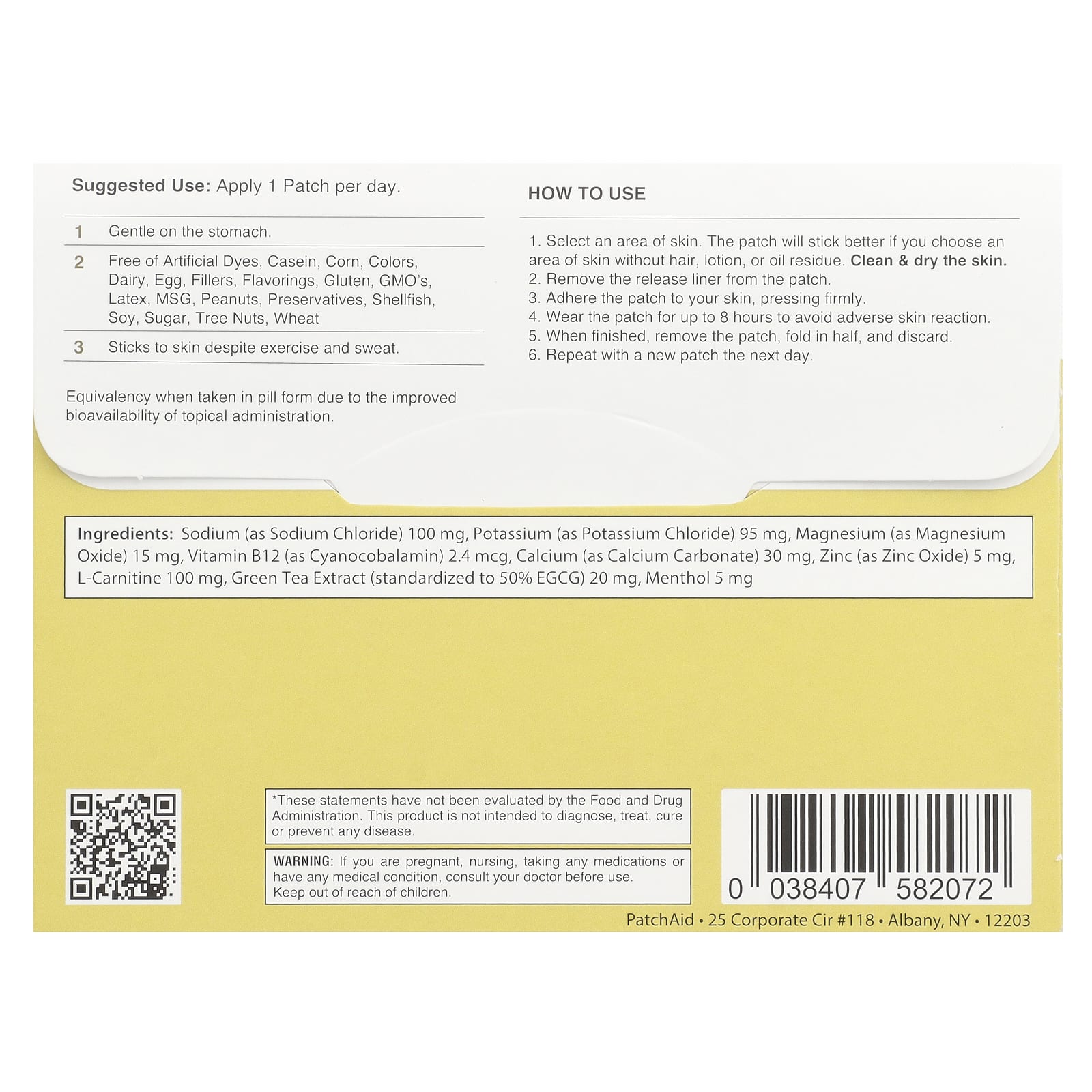 PatchAid, Патчи для помощи при голодании, 30 шт.