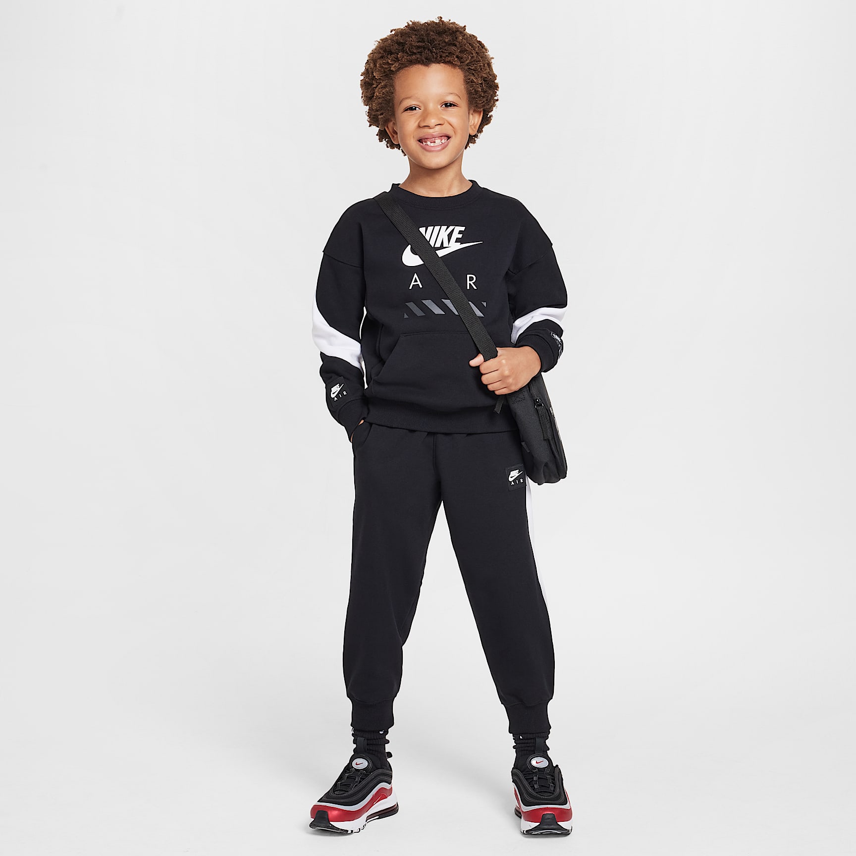 Nike Sportswear Little Kids' Air Fleece 2-Piece Crew Set