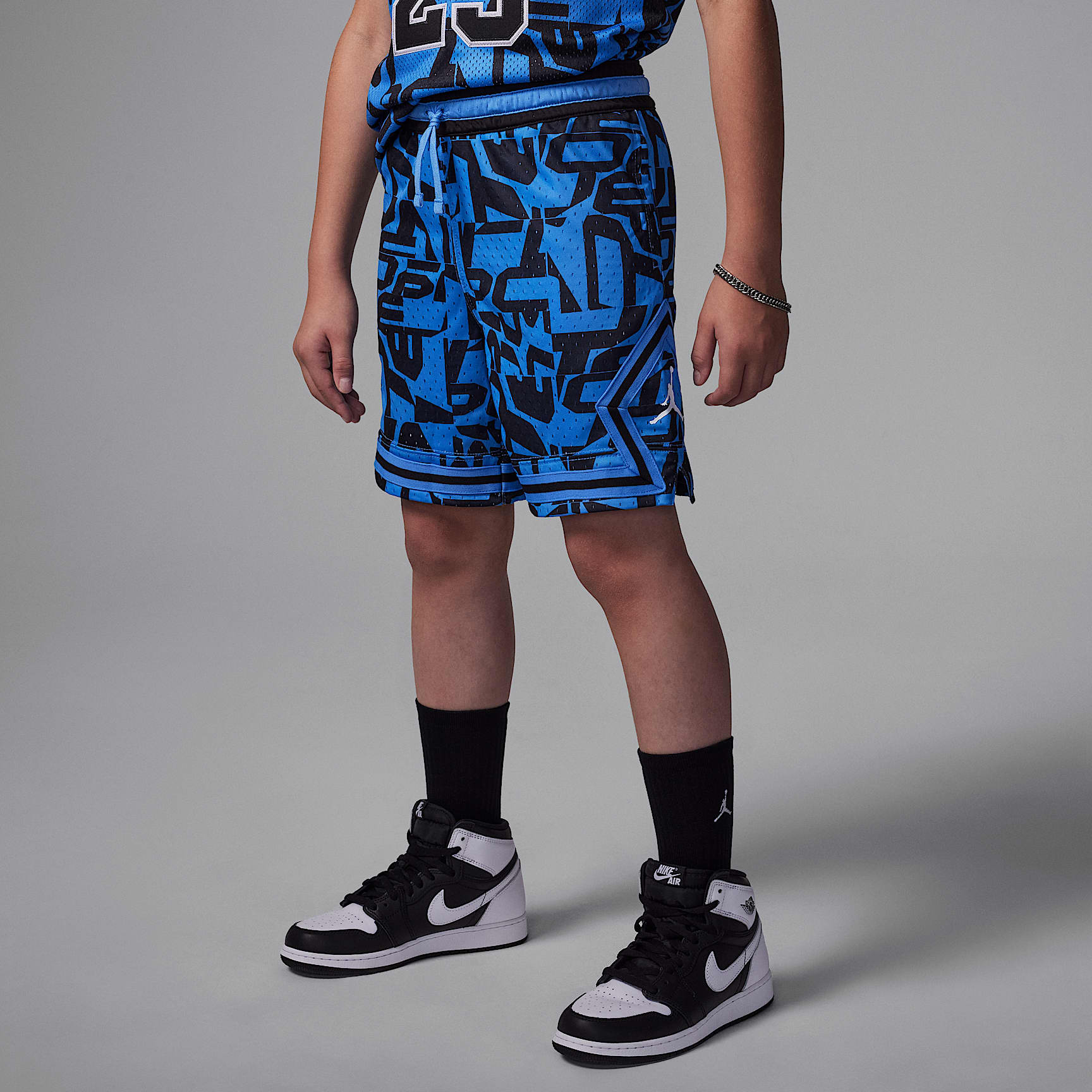 Jordan Dri-FIT Big Kids' MJ Printed Sport Diamond Shorts