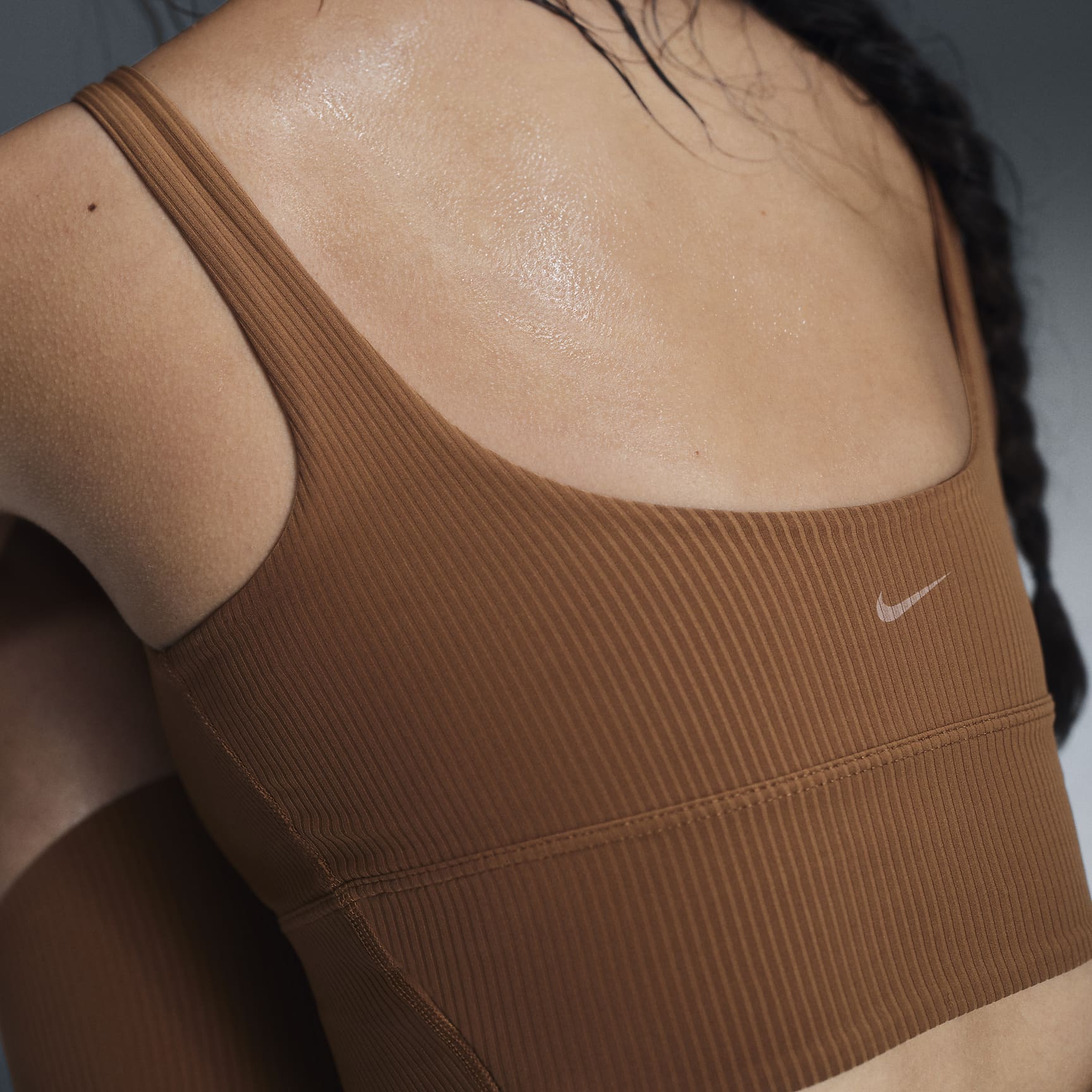Nike Zenvy Rib Women's Light-Support Padded Longline Sports Bra