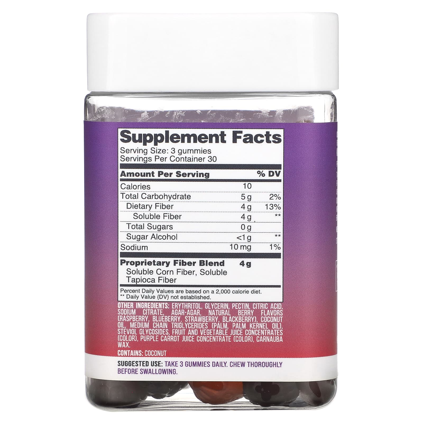 Kiss My Keto, Жевательные мармеладки с клетчаткой, очень ягодные, без сахара, 90 жевательных таблеток