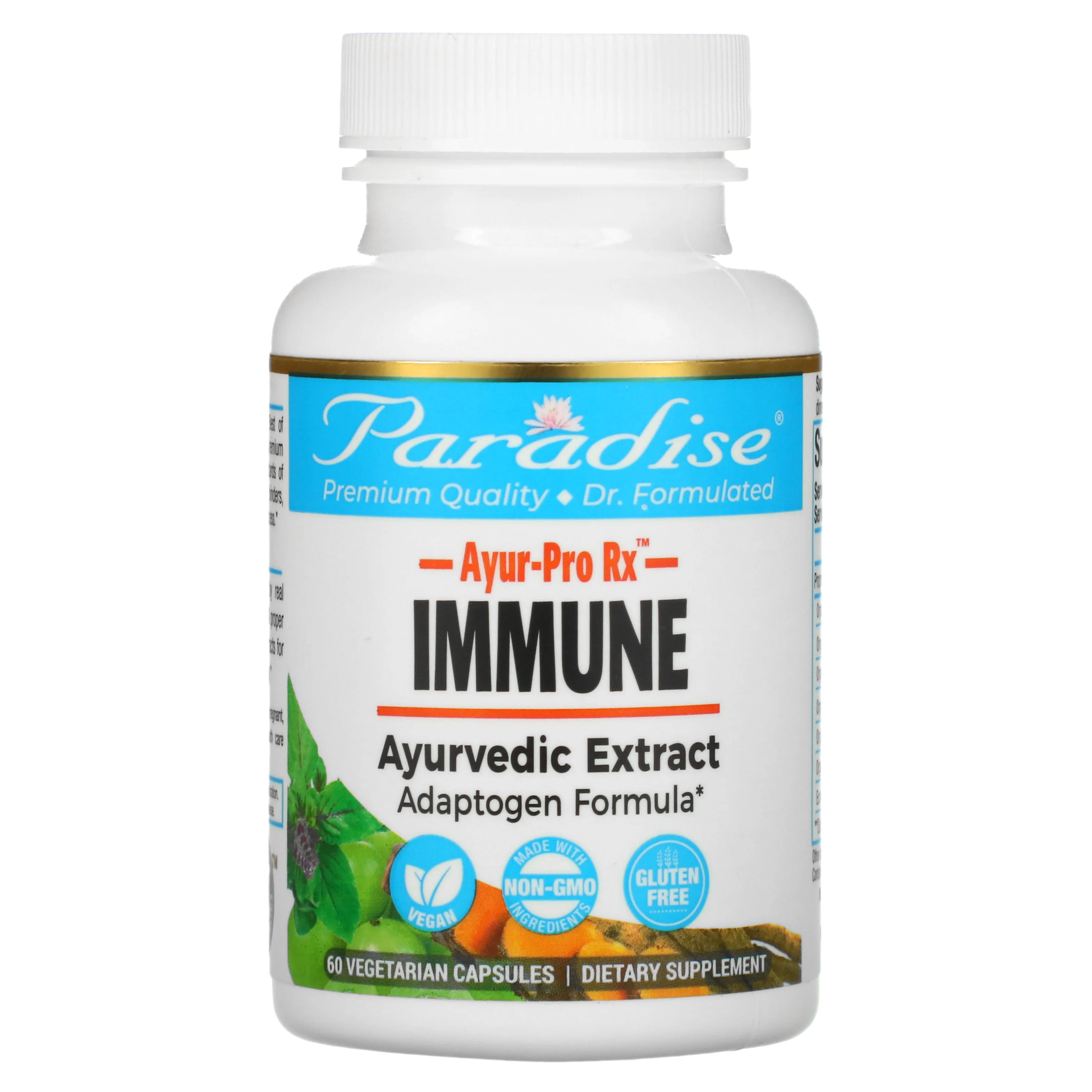 Paradise Herbs, AYUR-Pro Rx, иммунитет, 60 вегетарианских капсул