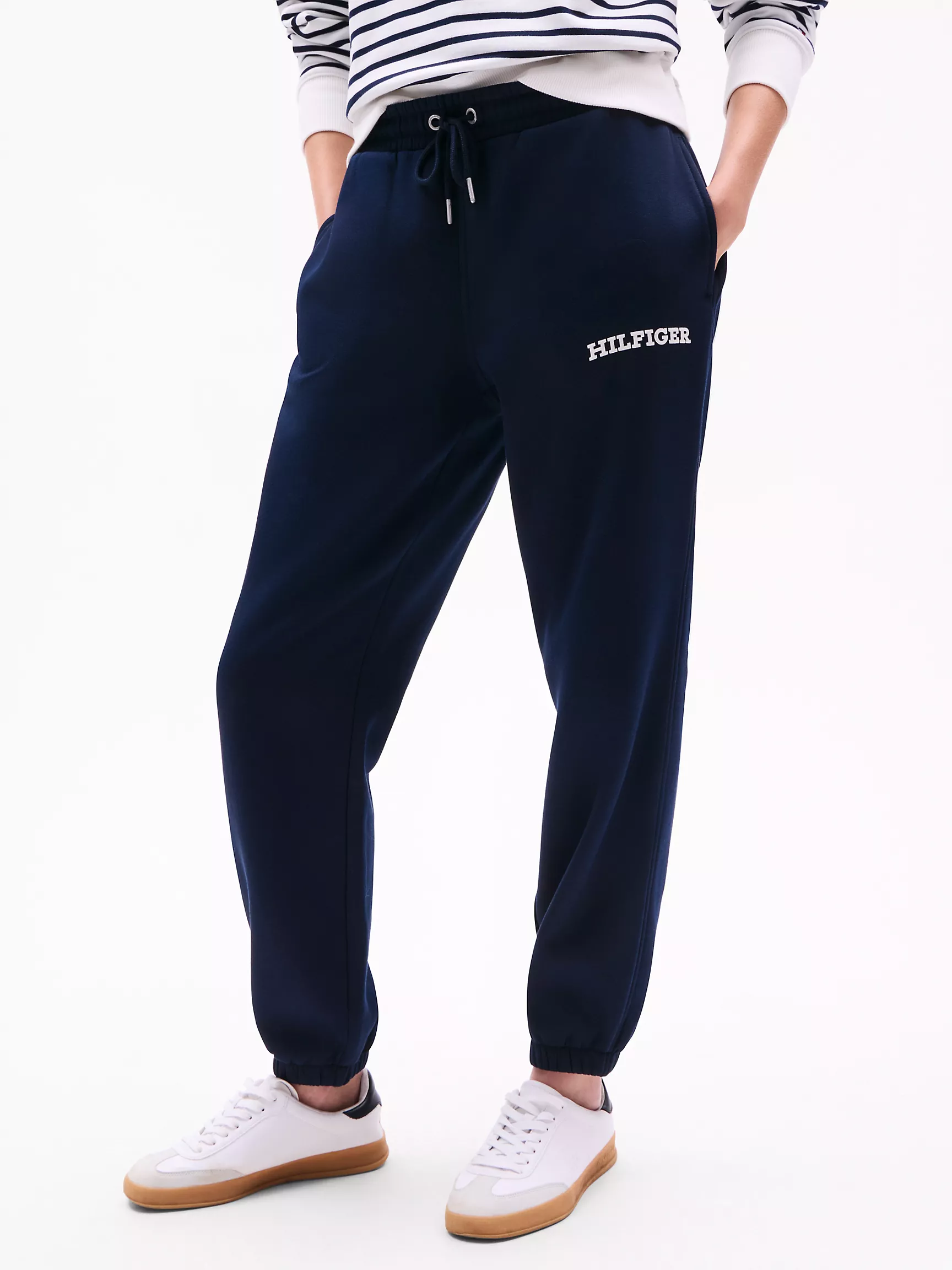 Женские брюки Tommy Hilfiger, Спортивные штаны с бархатным логотипом Monotype