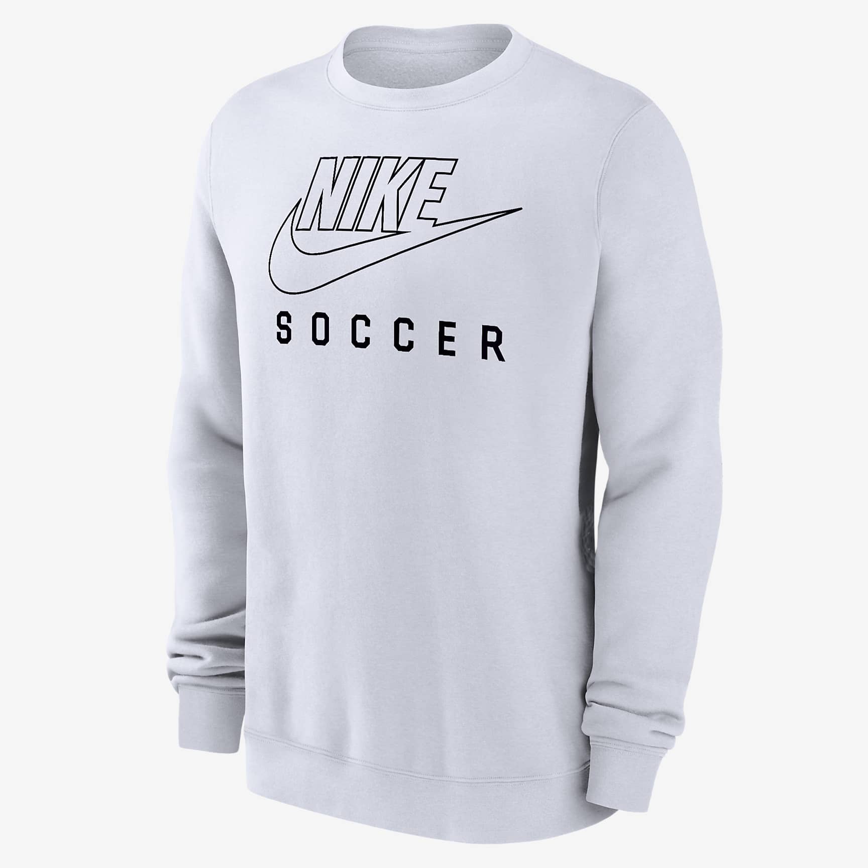 Nike Swoosh Club Fleece Men's Soccer Pullover Crew-Neck Sweatshirt