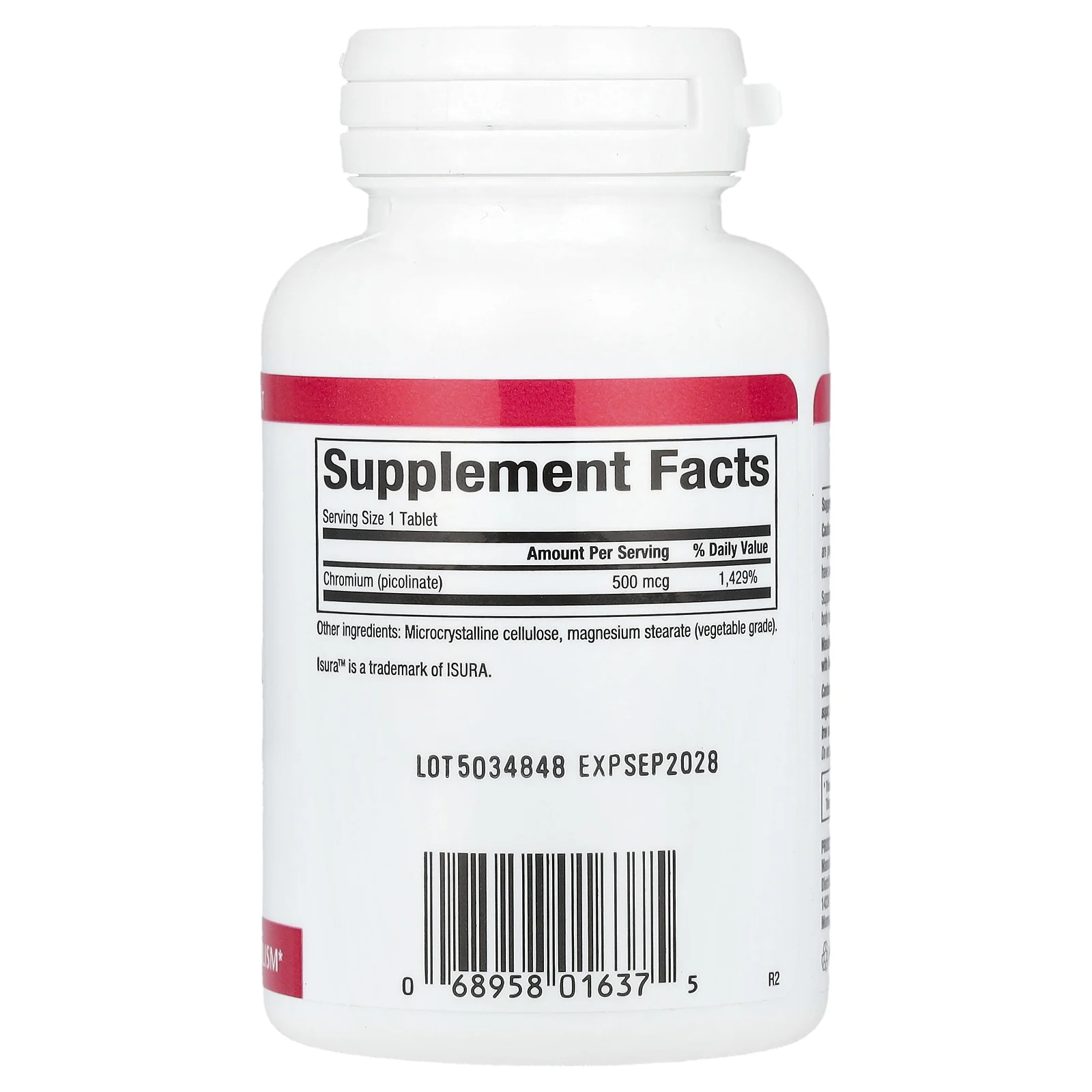 Natural Factors, Пиколинат хрома, 500 мкг, 90 таблеток