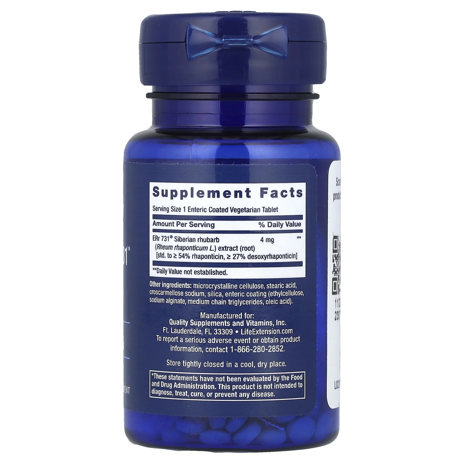 Life Extension, Menopause 731, 30 вегетарианских таблеток, покрытых кишечнорастворимой оболочкой