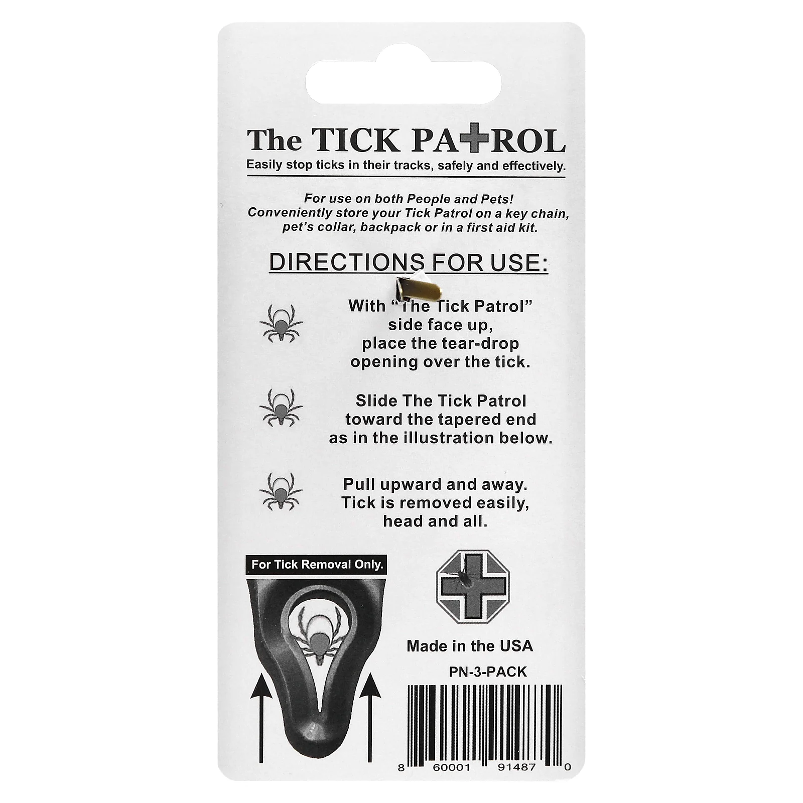 The Tick Patrol, средство для удаления клещей, 3 шт.