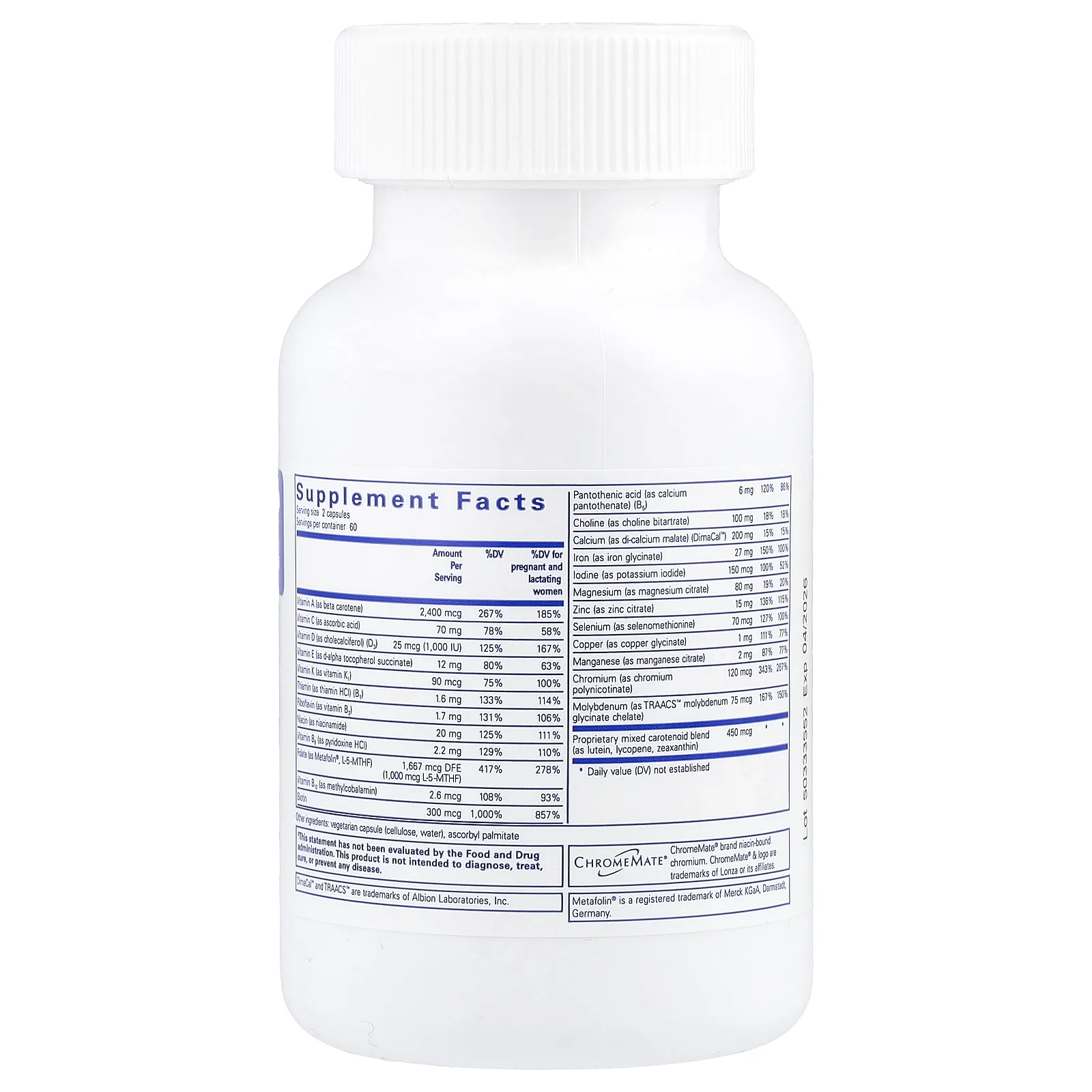 Pure Encapsulations, PreNatal Nutrients, 120 капсул