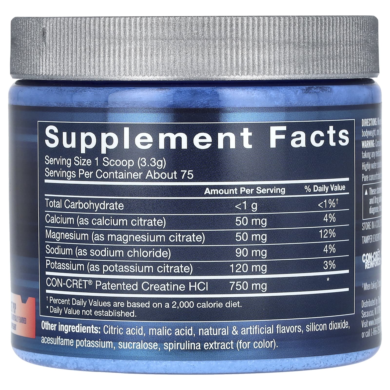 BodyTech, креатин гидрохлорид и электролиты, Rocket Pop, 249,75 г (8,8 унции)