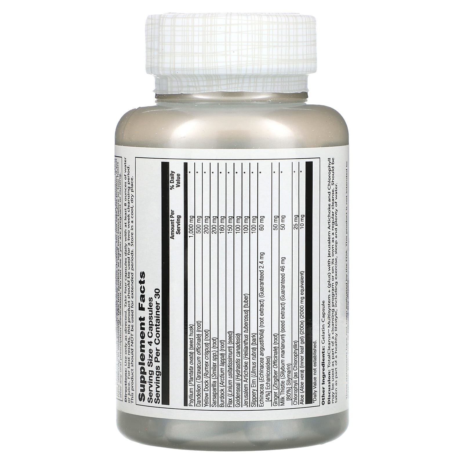 Solaray, Total Cleanse, Multisystem +, 120 капсул