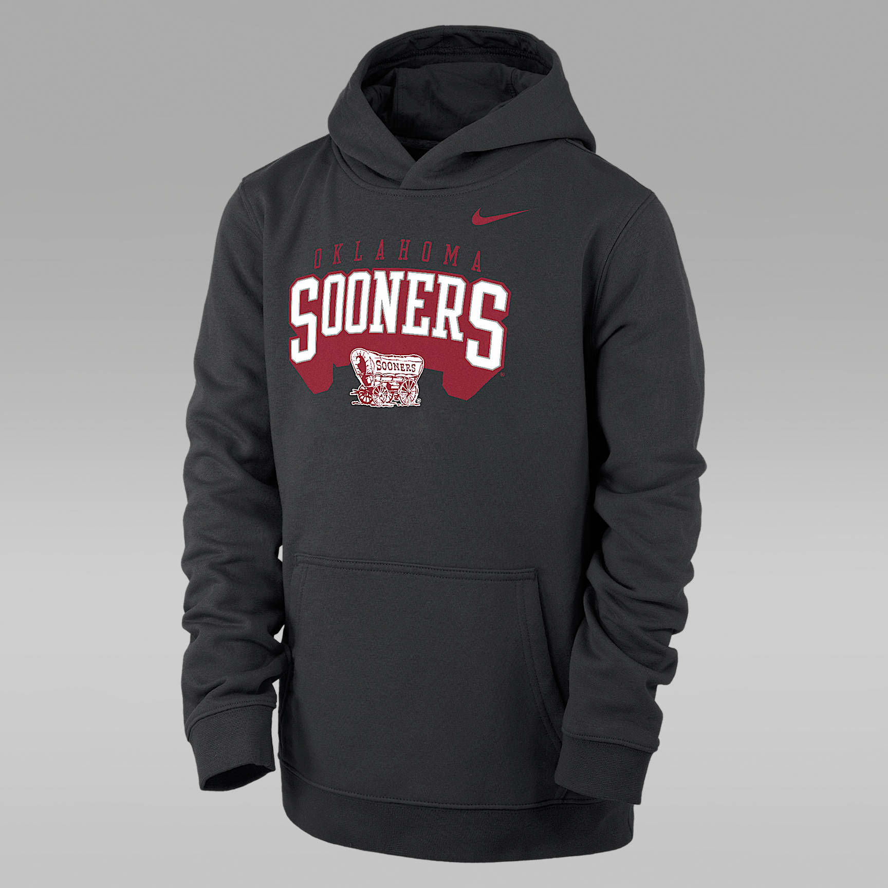 Oklahoma Club Fleece Big Kids' (Boys') Nike College Pullover Hoodie