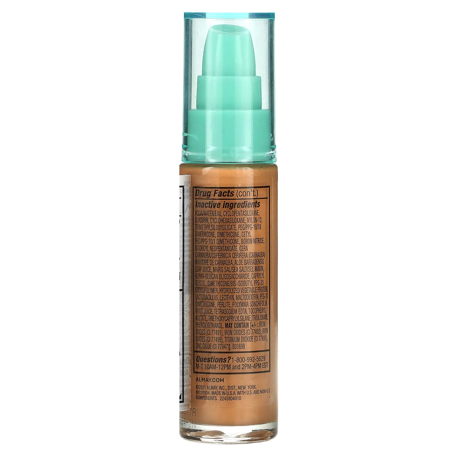 Almay, Clear Complexion Makeup, оттенок 710 Natural Tan, 30 мл (1 жидк. унция)