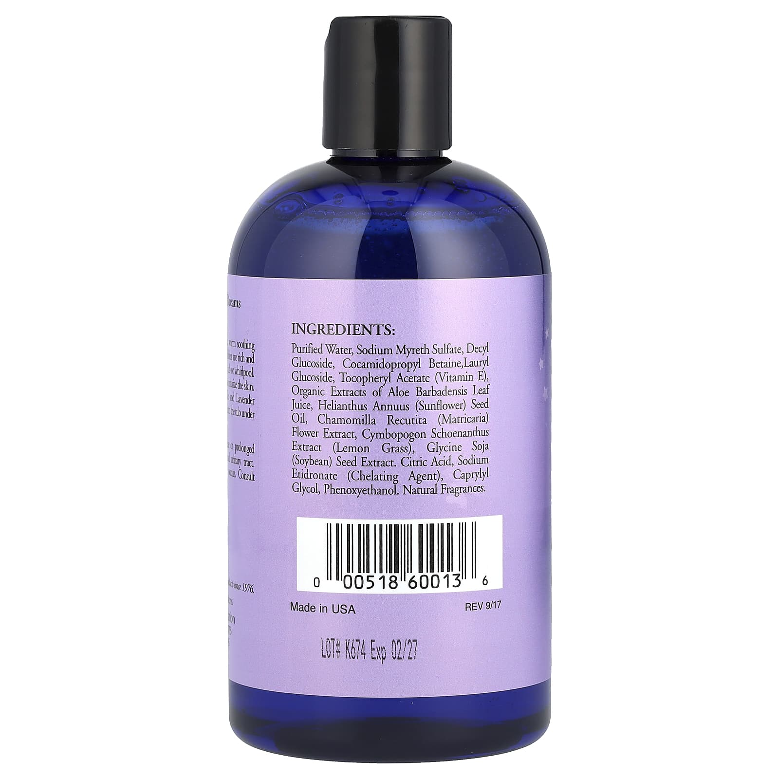 Rainbow Research, детская пена для ванны, «Приятные сладкие сны», 360 мл (12 жидких унций)