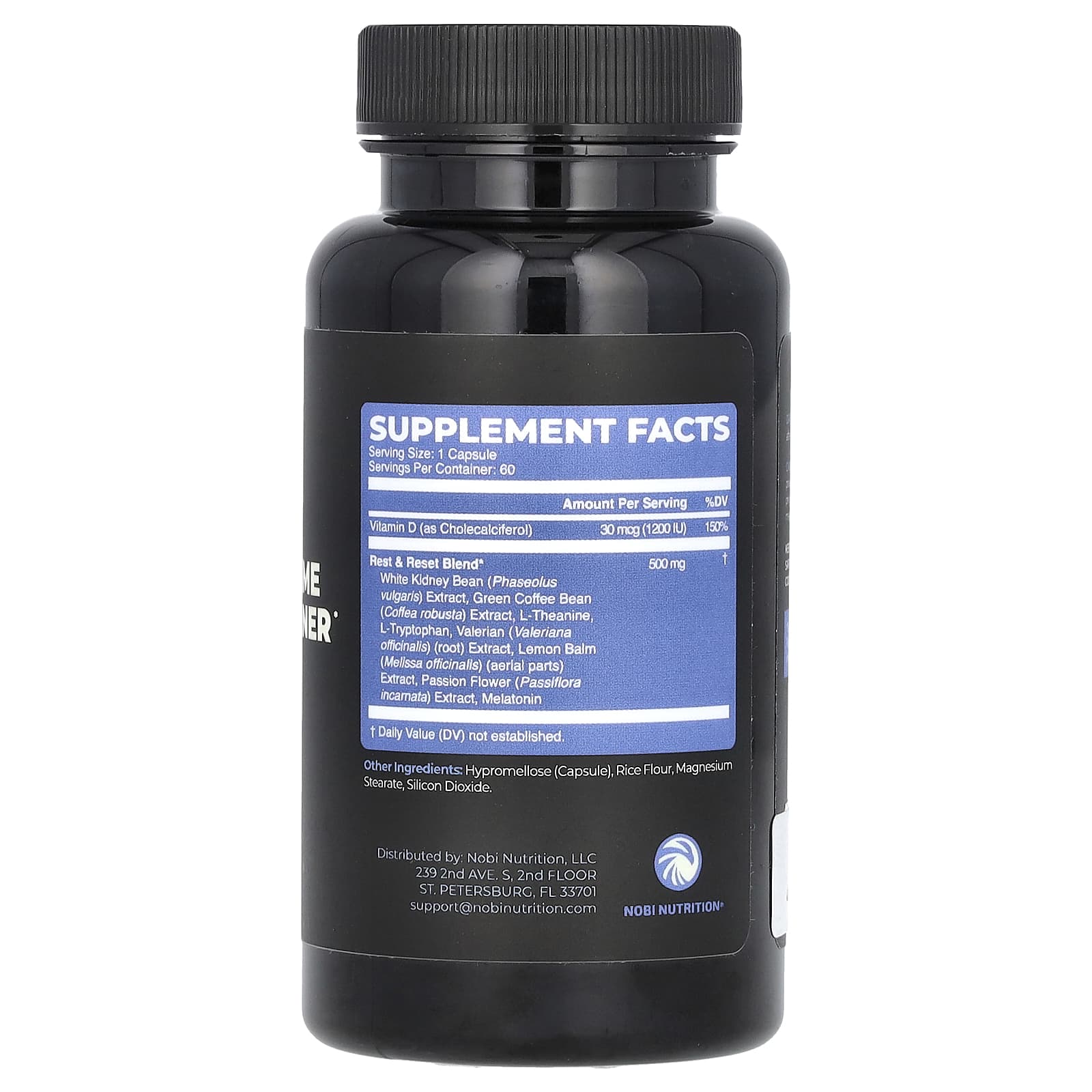 Nobi Nutrition, Премиум средство для сжигания жира в ночное время, 60 капсул