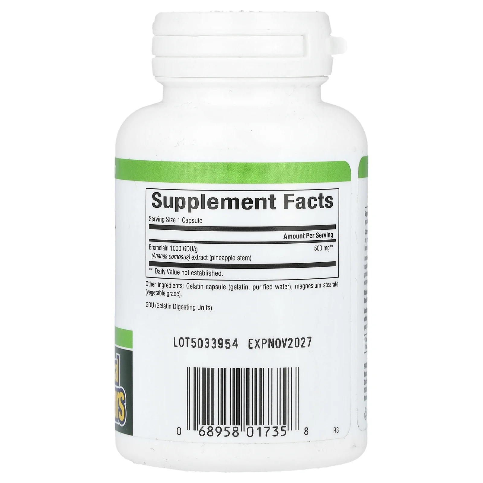 Natural Factors, Бромелайн, 500 мг, 90 капсул