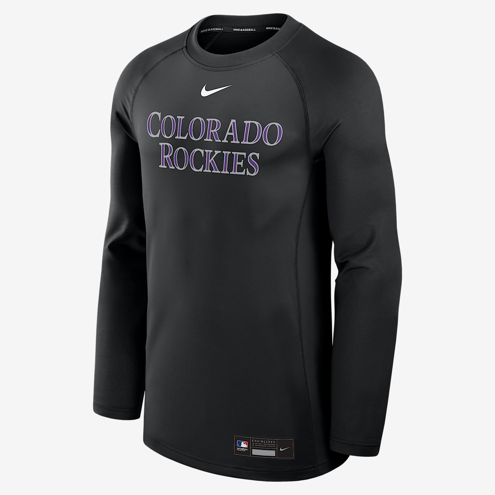 Colorado Rockies Authentic Collection Game Time Men's Nike Dri-FIT MLB Pullover Crew