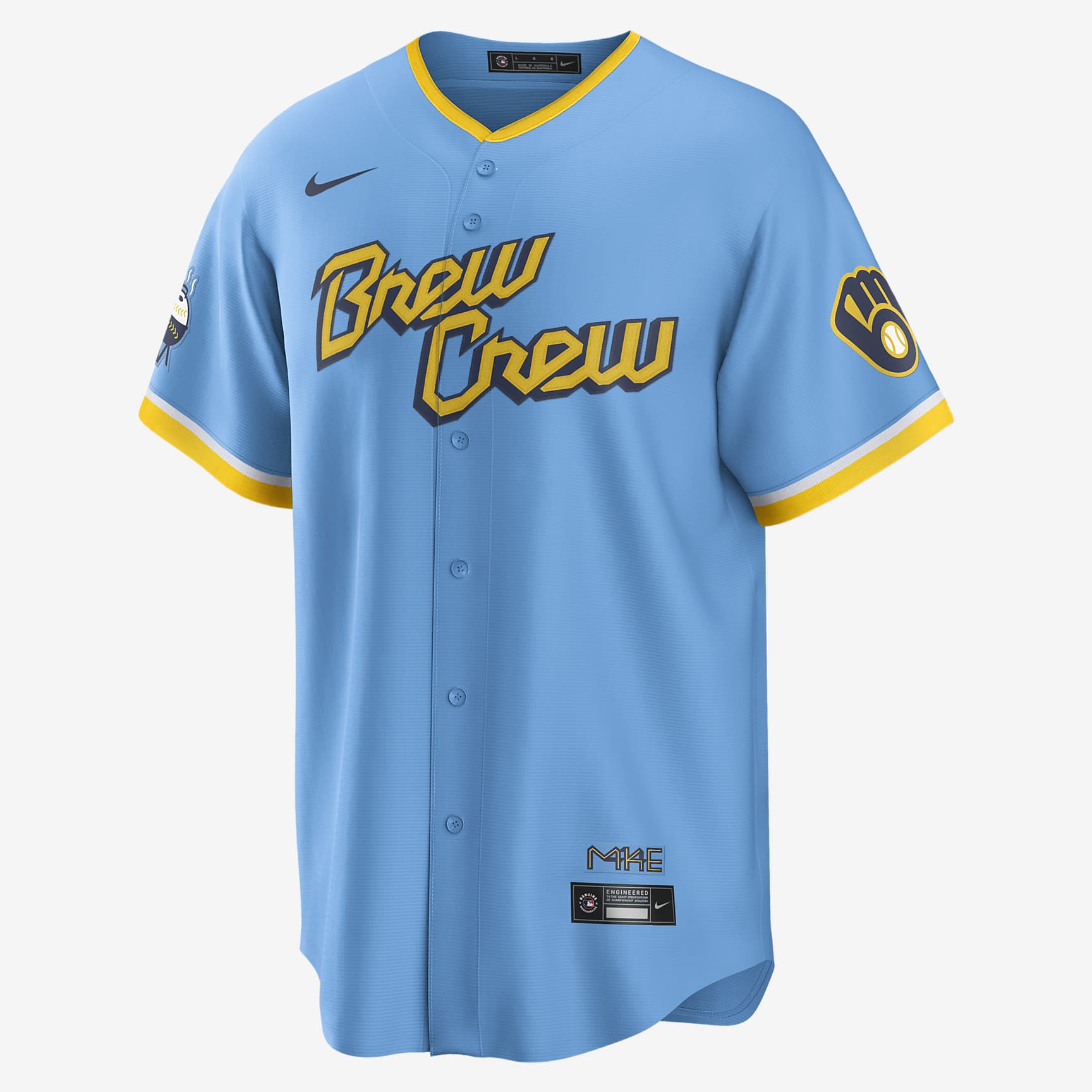 MLB Milwaukee Brewers City Connect (Christian Yelich) Men's Replica Baseball Jersey
