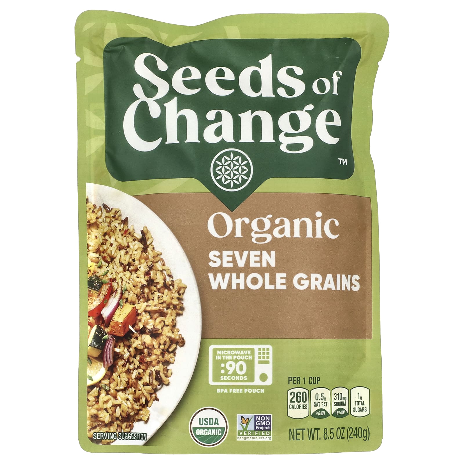 Seeds of Change, Органический продукт, семь цельнозерновых продуктов, 240 г (8,5 унции)