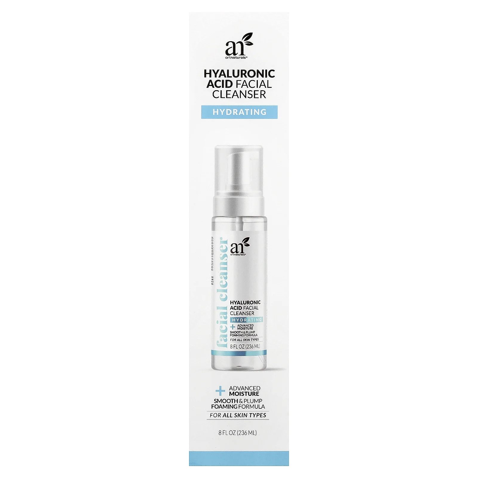 artnaturals, Очищающее средство для лица с гиалуроновой кислотой, для всех типов кожи, 236 мл (8 жидк. Унций)