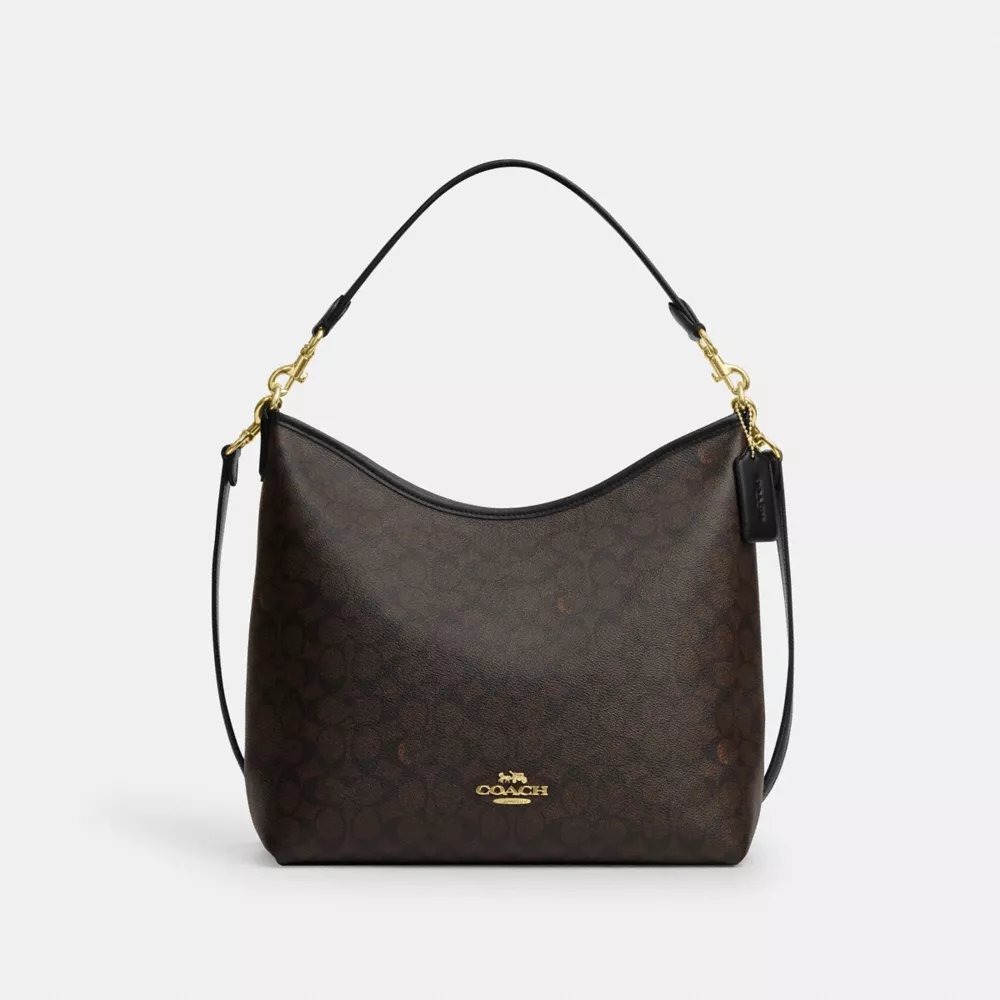 Сумка COACH Laurel Large Shoulder Bag In Signature Canvas