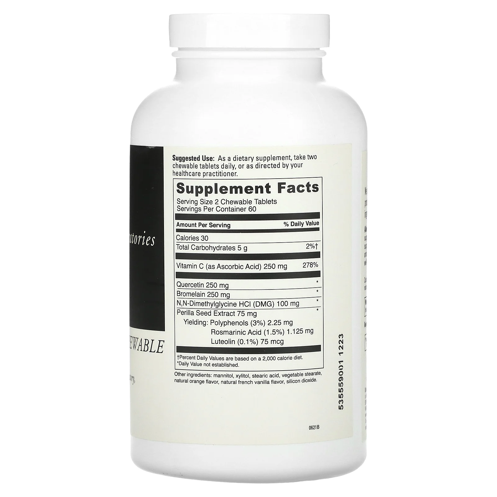 DaVinci Laboratories of Vermont, Aller-DMG, жевательные таблетки с апельсином, 120 жевательных таблеток