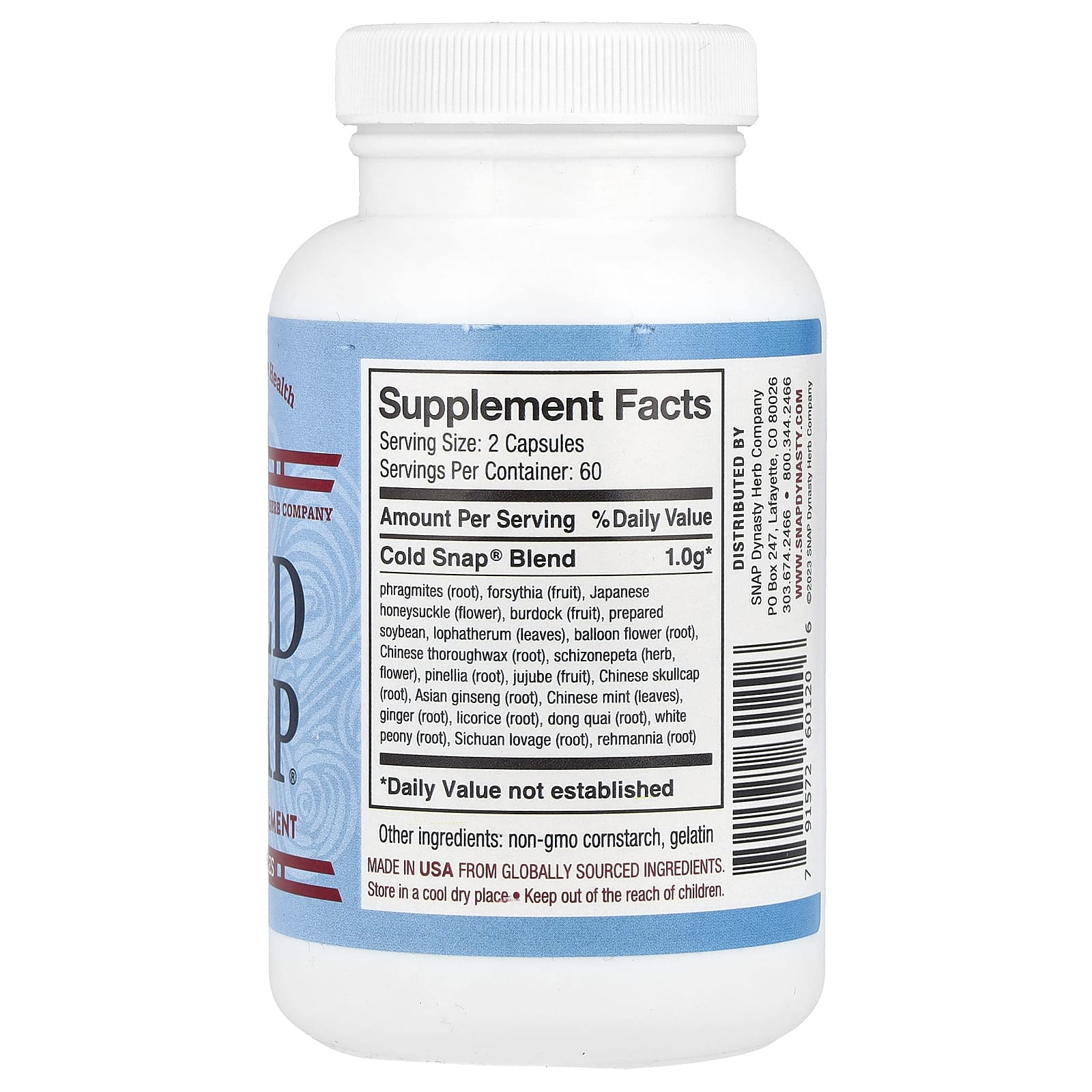 Snap Dynasty, Cold Snap®, 120 капсул