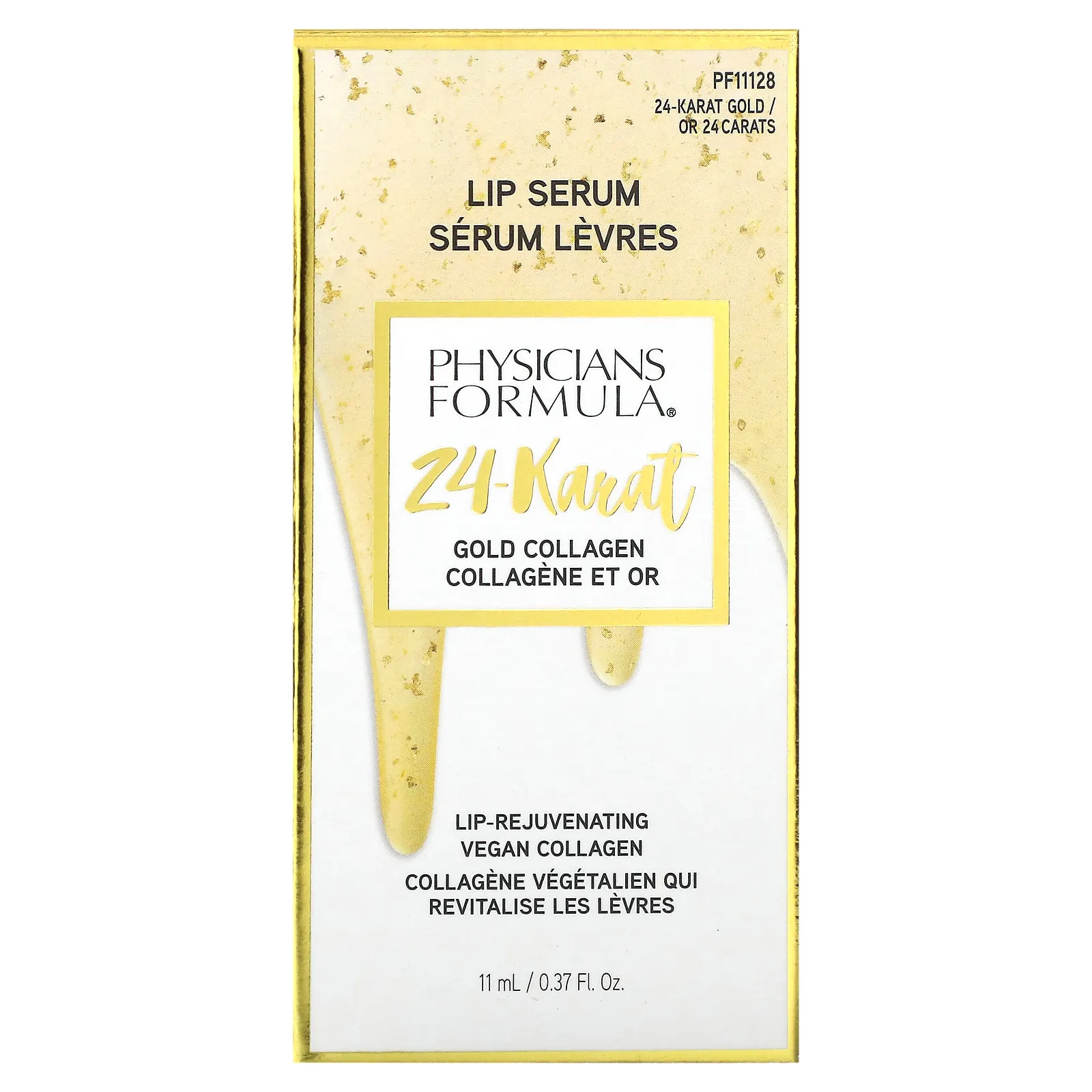 Physicians Formula, сыворотка для губ с коллагеном и 24-каратным золотом, 11 мл (0,37 жидк. унции)