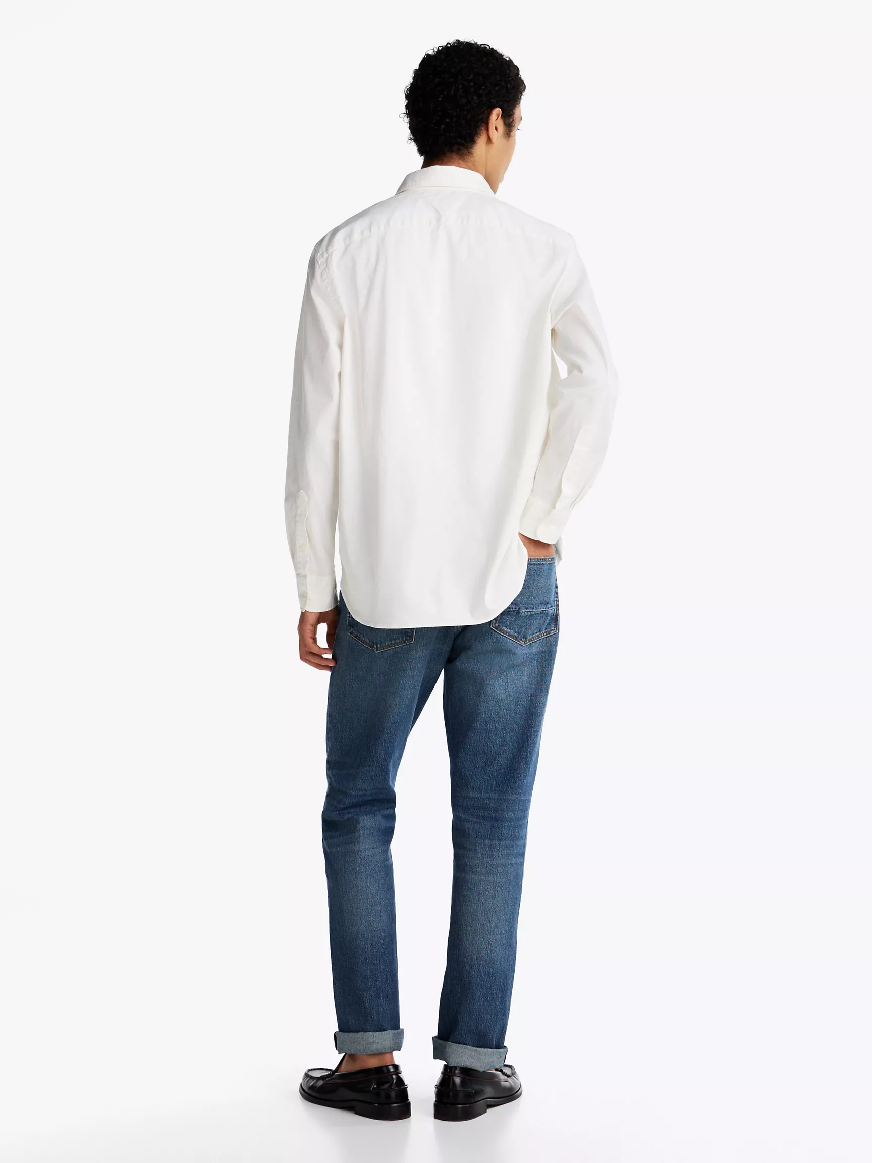 Мужская рубашка Tommy Hilfiger, Окрашенная рубашка из твила стандартного кроя