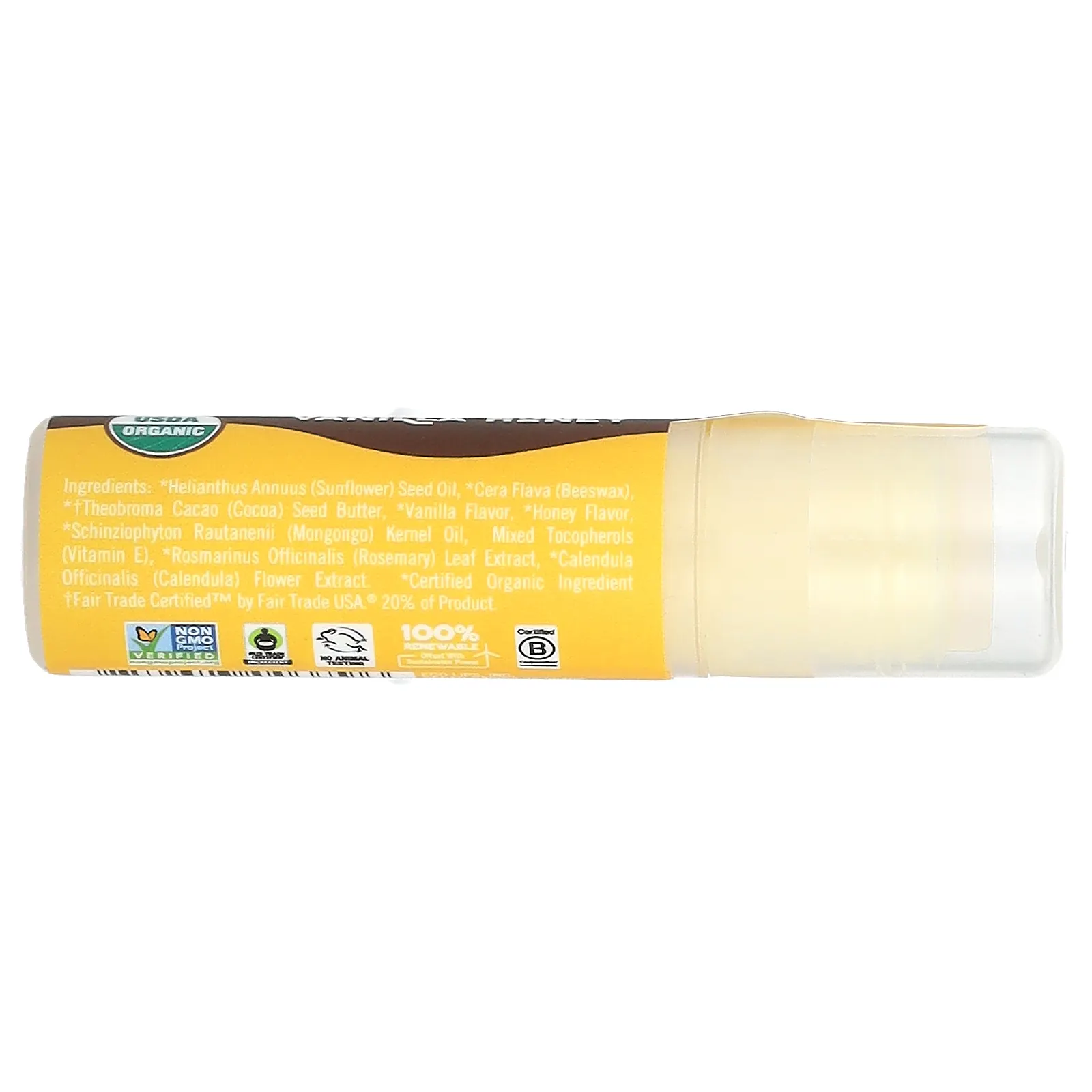 Eco Lips, Mongo Kiss, бальзам для губ, ваниль и мед, 7 г (0,25 унции)