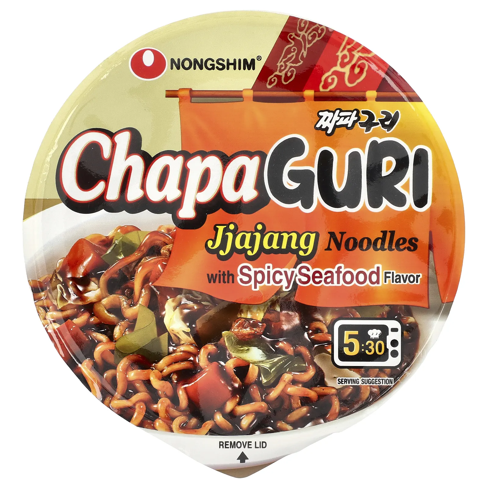 Nongshim, ChapaGuri, лапша джаджанг с пряными морепродуктами, 114 г (4,02 унции)