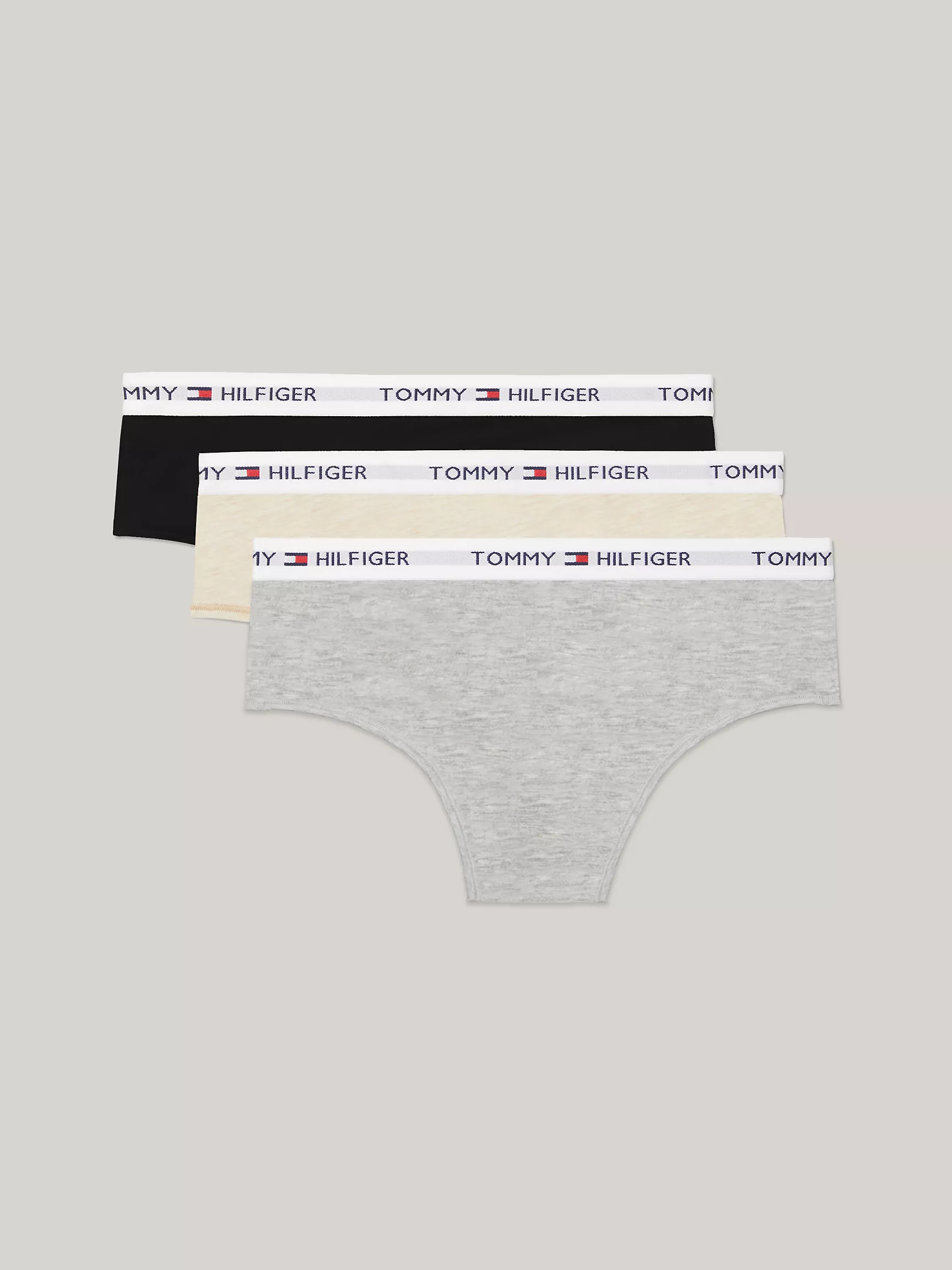 Женское нижнее белье Tommy Hilfiger, Короткие трусы-бикини с логотипом Tommy (набор 3 шт.)
