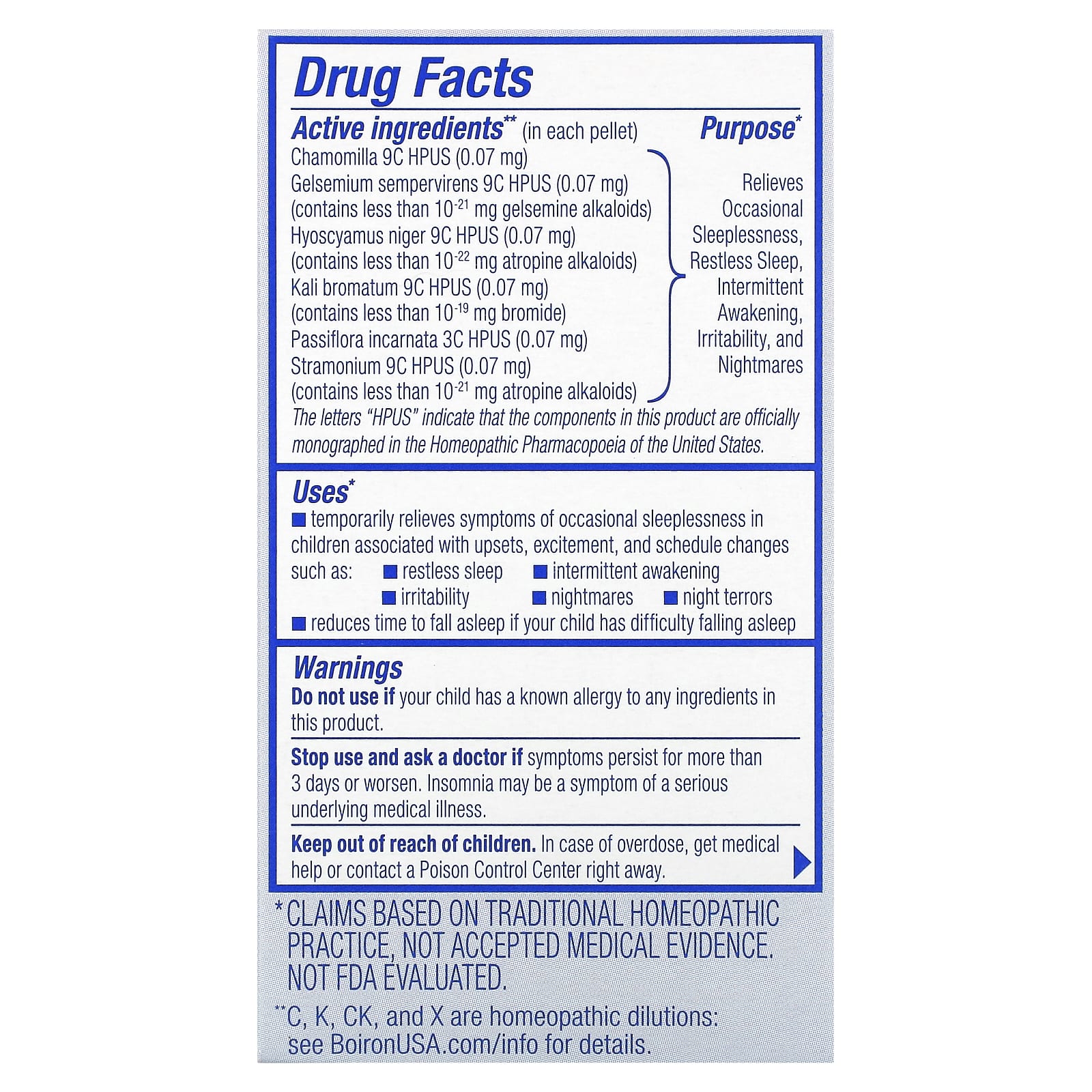 Boiron, SleepCalm Kids, 2 переносных тубуса, 80 гранул в каждом